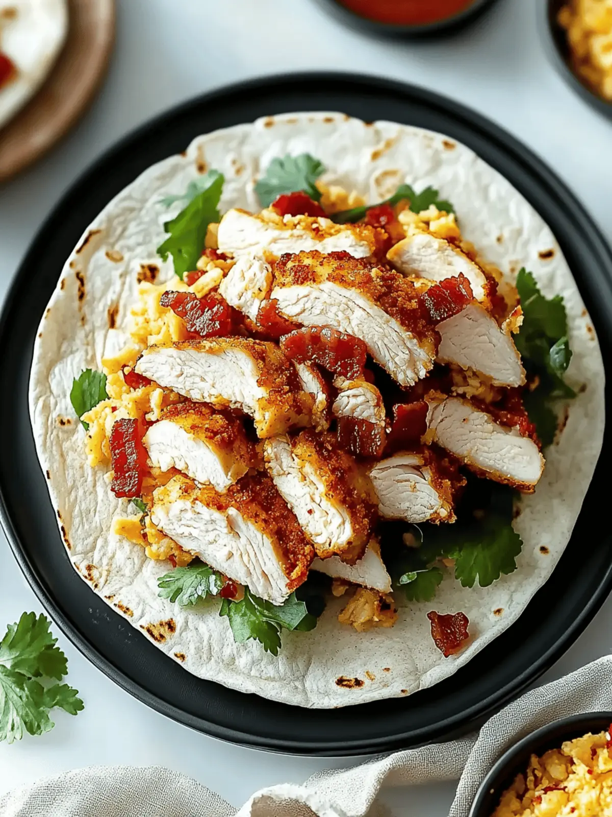 Crispy Chicken Bacon Ranch Wrap: Your Ultimate Comfort Meal 2 Crispy Chicken Bacon Ranch Wrap
