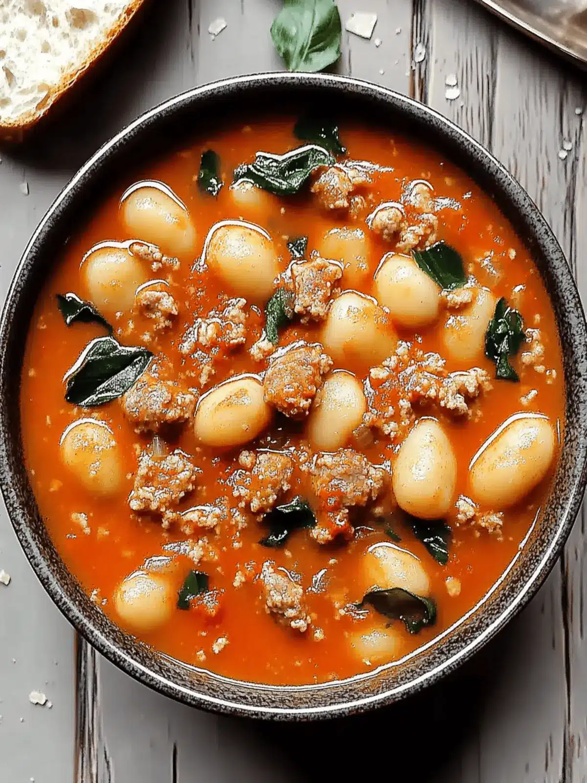 Savoring Comfort: Spicy Sausage Gnocchi Soup with Nduja 2 Sausage Gnocchi Soup with Nduja
