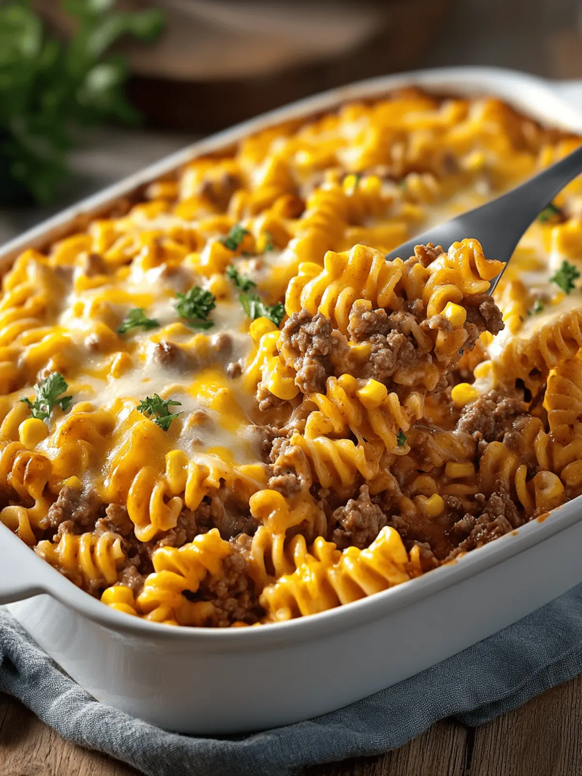 Loaded Cheddar Ranch Beef and Sweet Corn Rotini Bake Delight 3 Loaded Cheddar Ranch Beef And Sweet Corn Rotini Bake