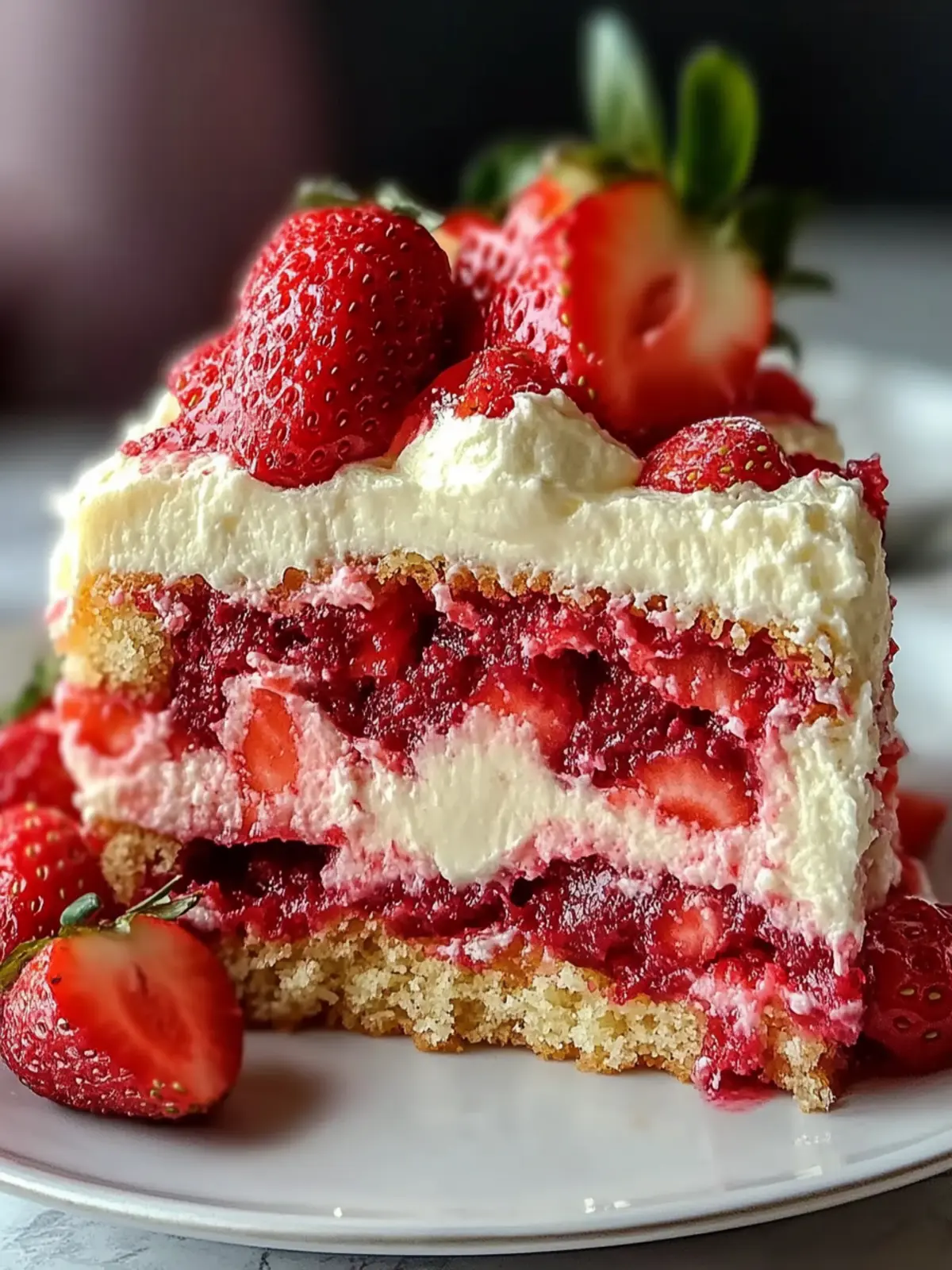 Irresistible Strawberry Earthquake Cake That Steals the Show 3 Strawberry Earthquake Cake