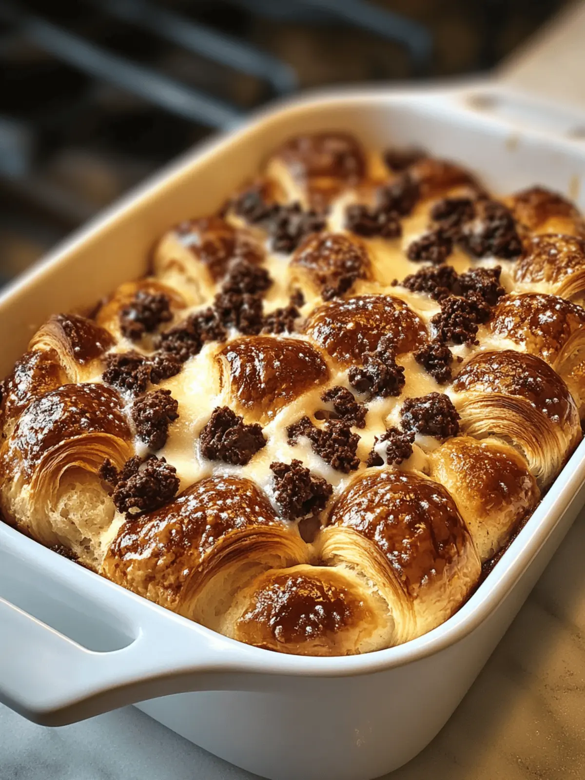 Chocolate Croissant Breakfast Bake: Your New Weekend Indulgence 4 Chocolate Croissant Breakfast Bake