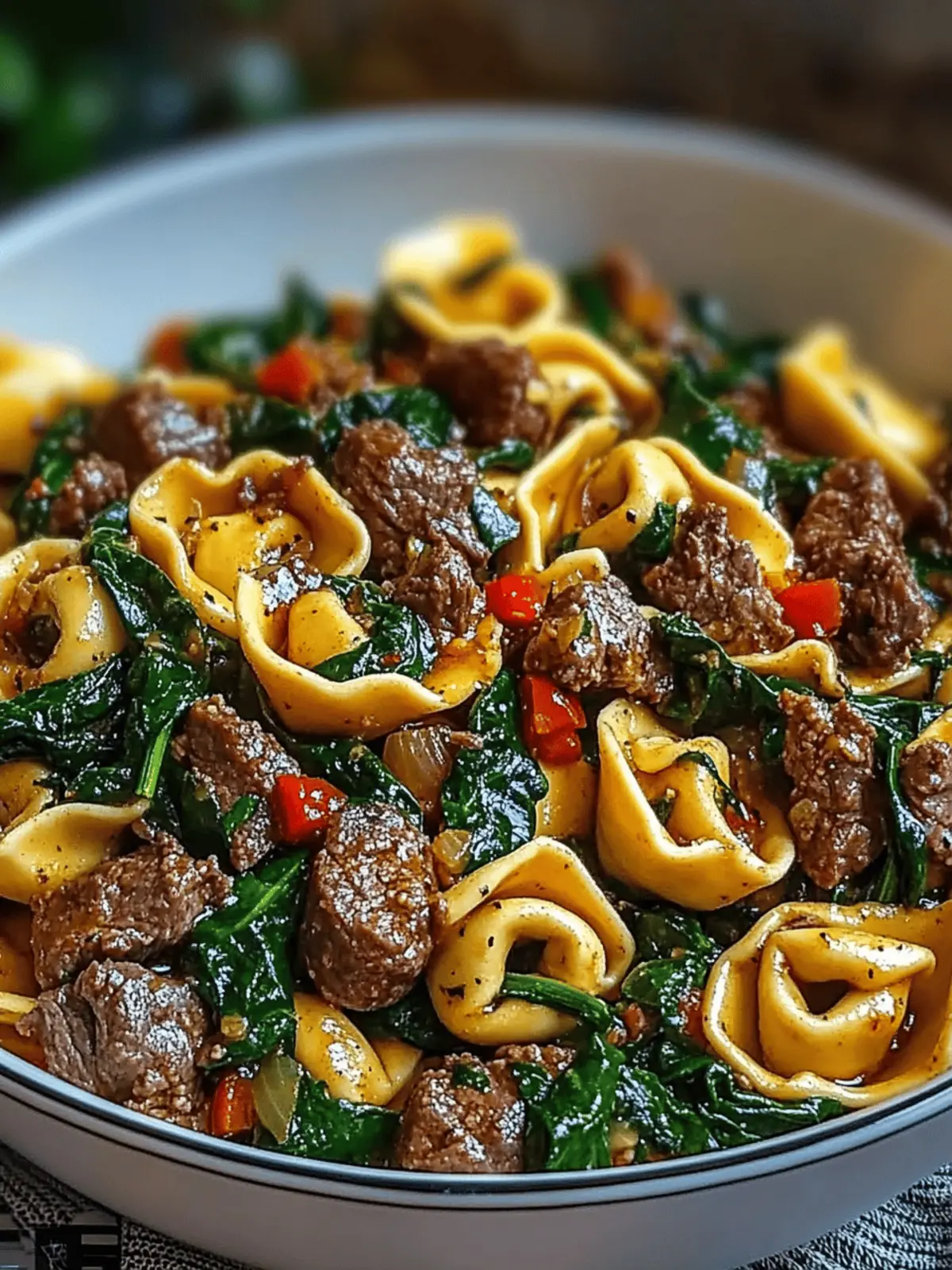 Garlic Butter Beef and Spinach Tortellini Ready in 30 Minutes 2 Garlic Butter Beef and Spinach Tortellini