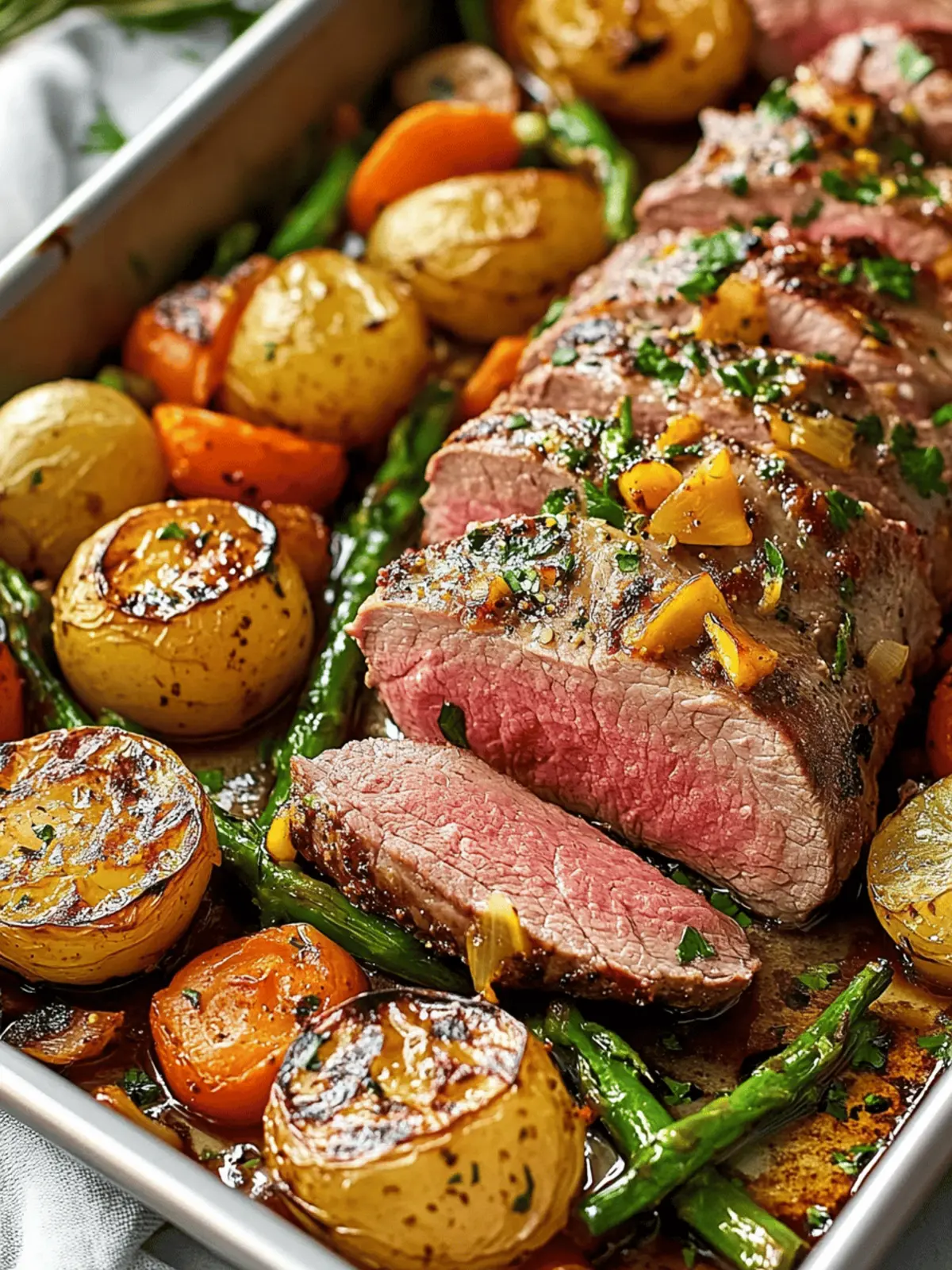 Savory Beef Tenderloin Sheet Pan Dinner in Under 30 Minutes 2 Beef Tenderloin Sheet Pan Dinner