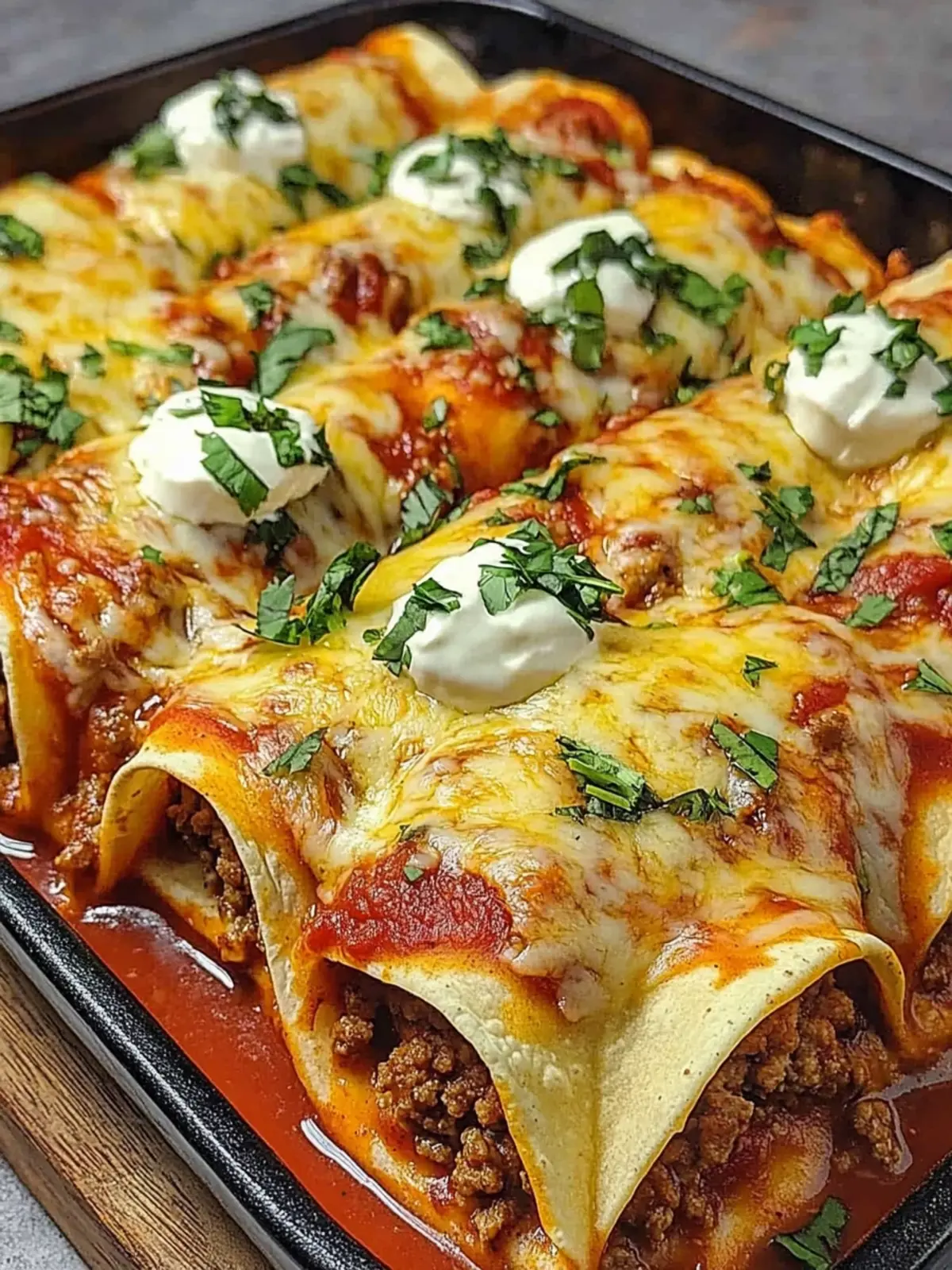 Melt-in-Your-Mouth Pizza Enchiladas with Ground Beef Magic 4 Pizza Enchiladas Ground Beef