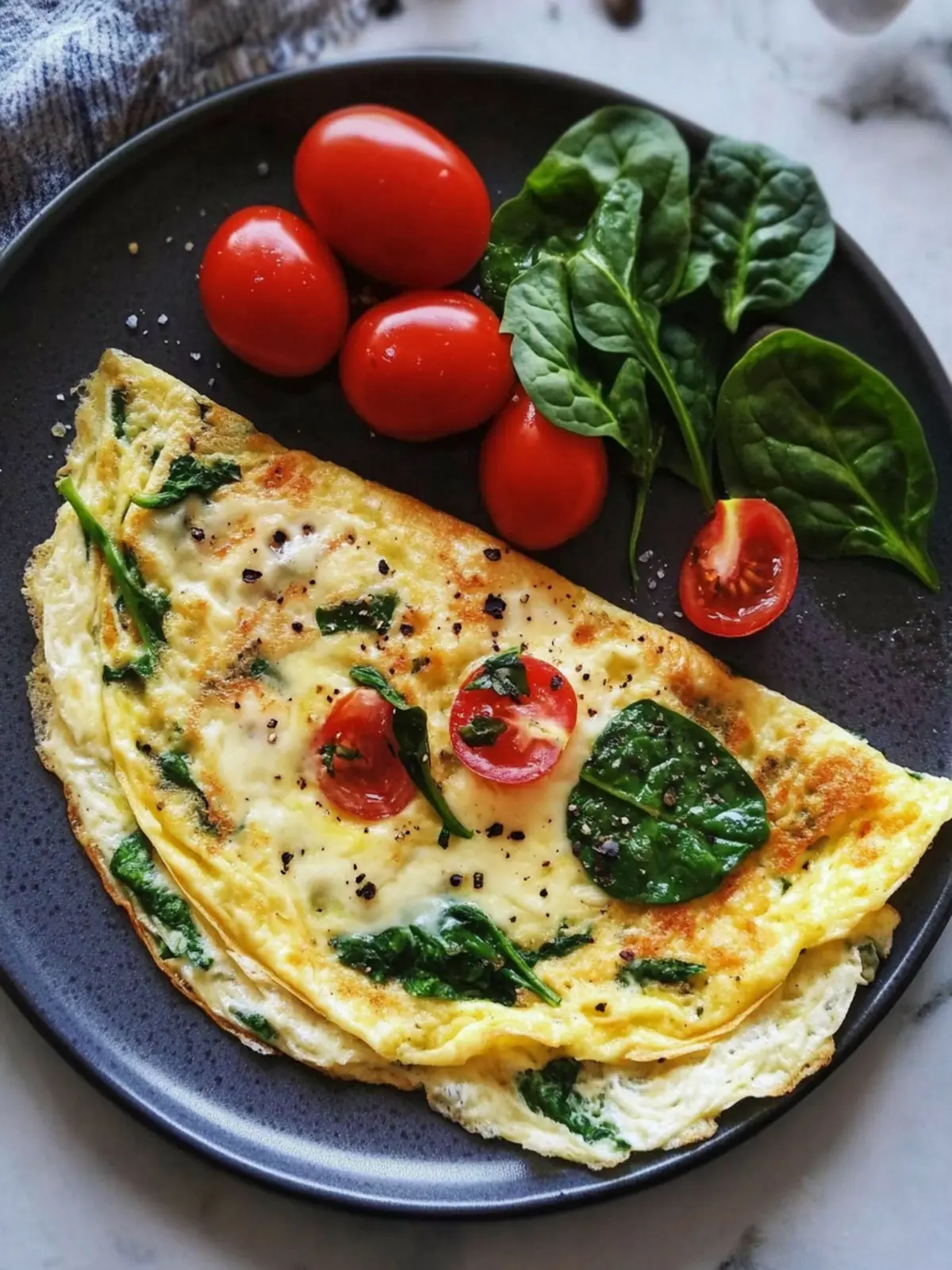 Spinach Omelette Recipe with Cheese: Quick & Nutritious Delight 3 Spinach Omelette Recipe with Cheese