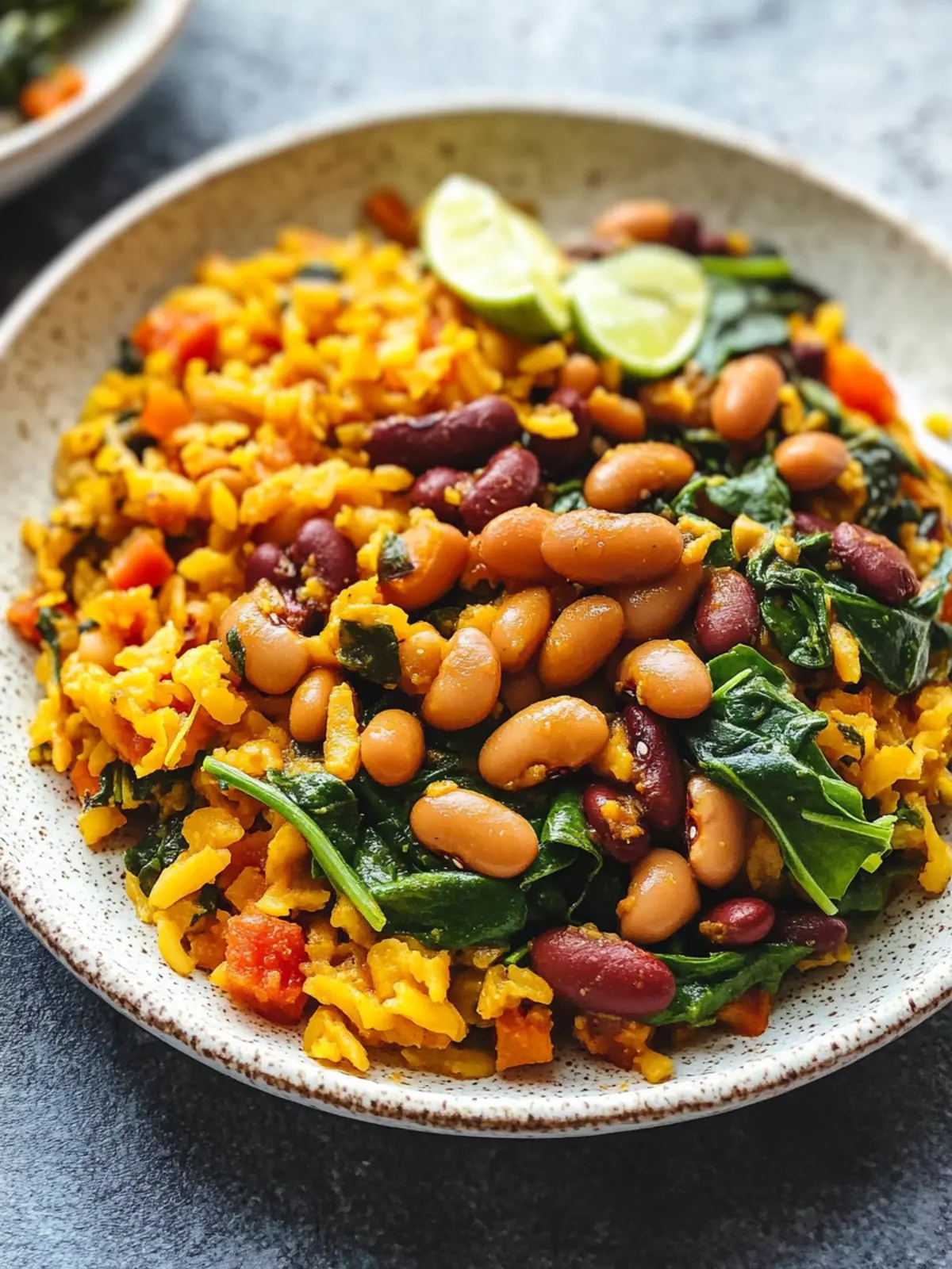 One Pot Vegan Caribbean Pelau with Hearty Beans & Spinach Bliss 2 One Pot Vegan Caribbean Pelau with Beans and Spinach