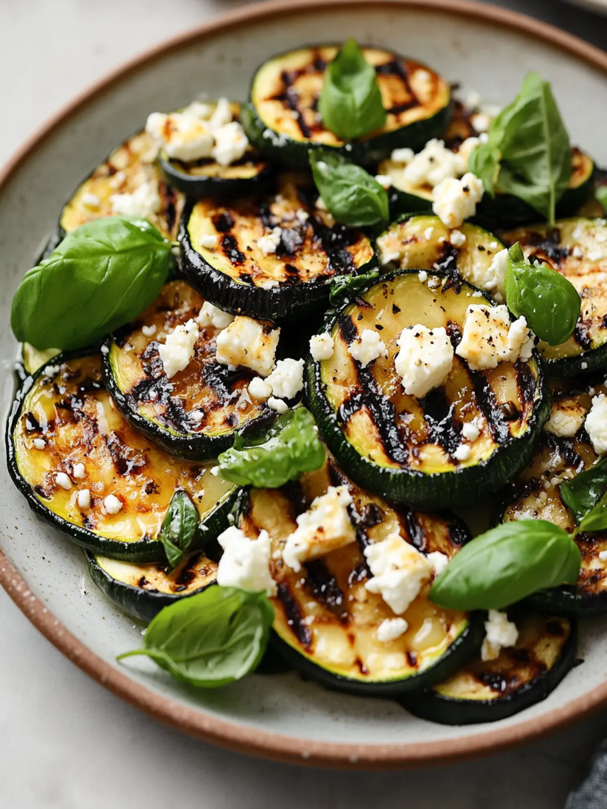 Grilled Zucchini with Feta & Basil: A Perfect Summer Side 4 Grilled Zucchini With Feta & Basil