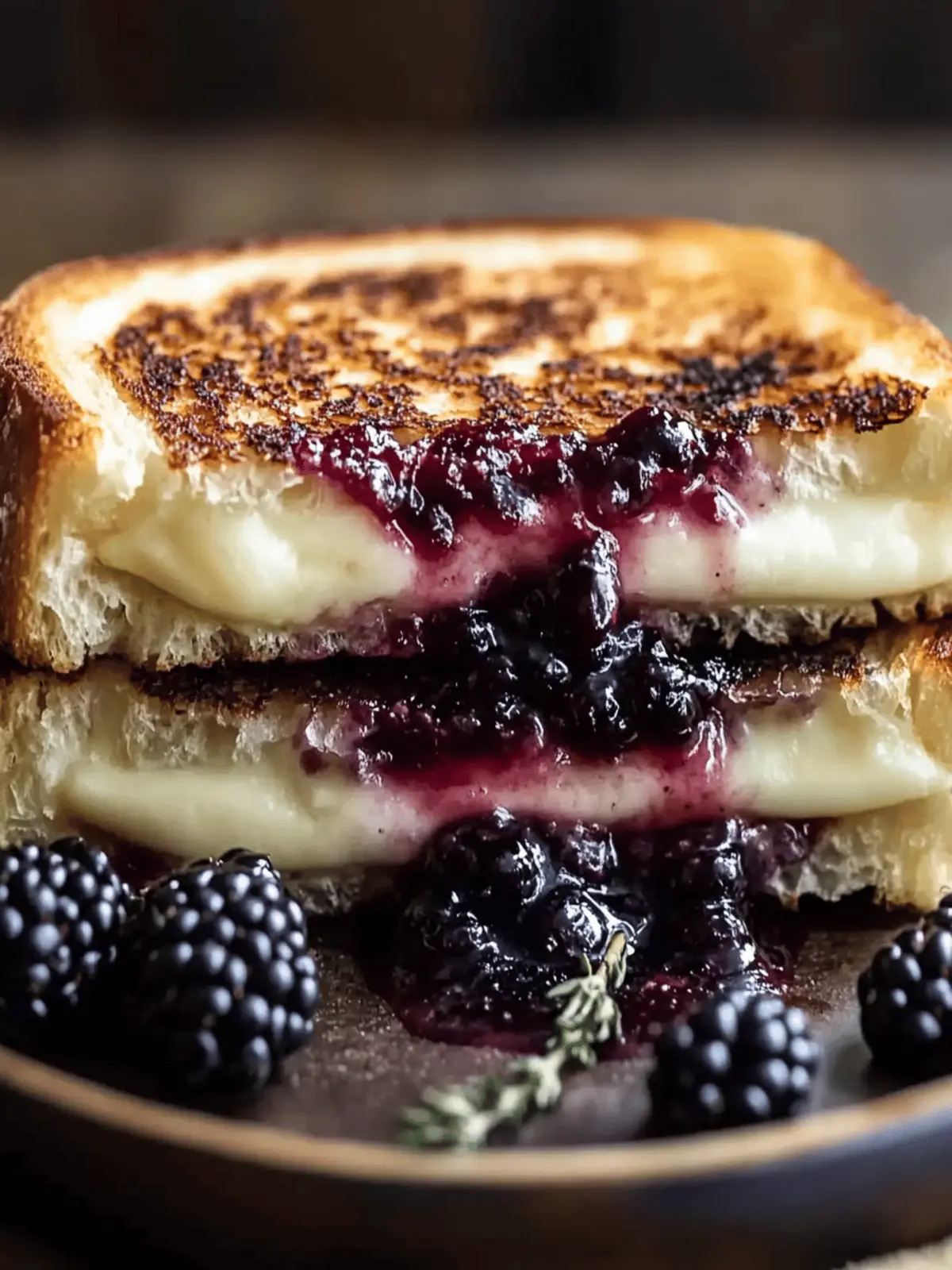 Gourmet Brie and Blackberry Jam Grilled Cheese Made Easy 2 Brie and Blackberry Jam Grilled Cheese