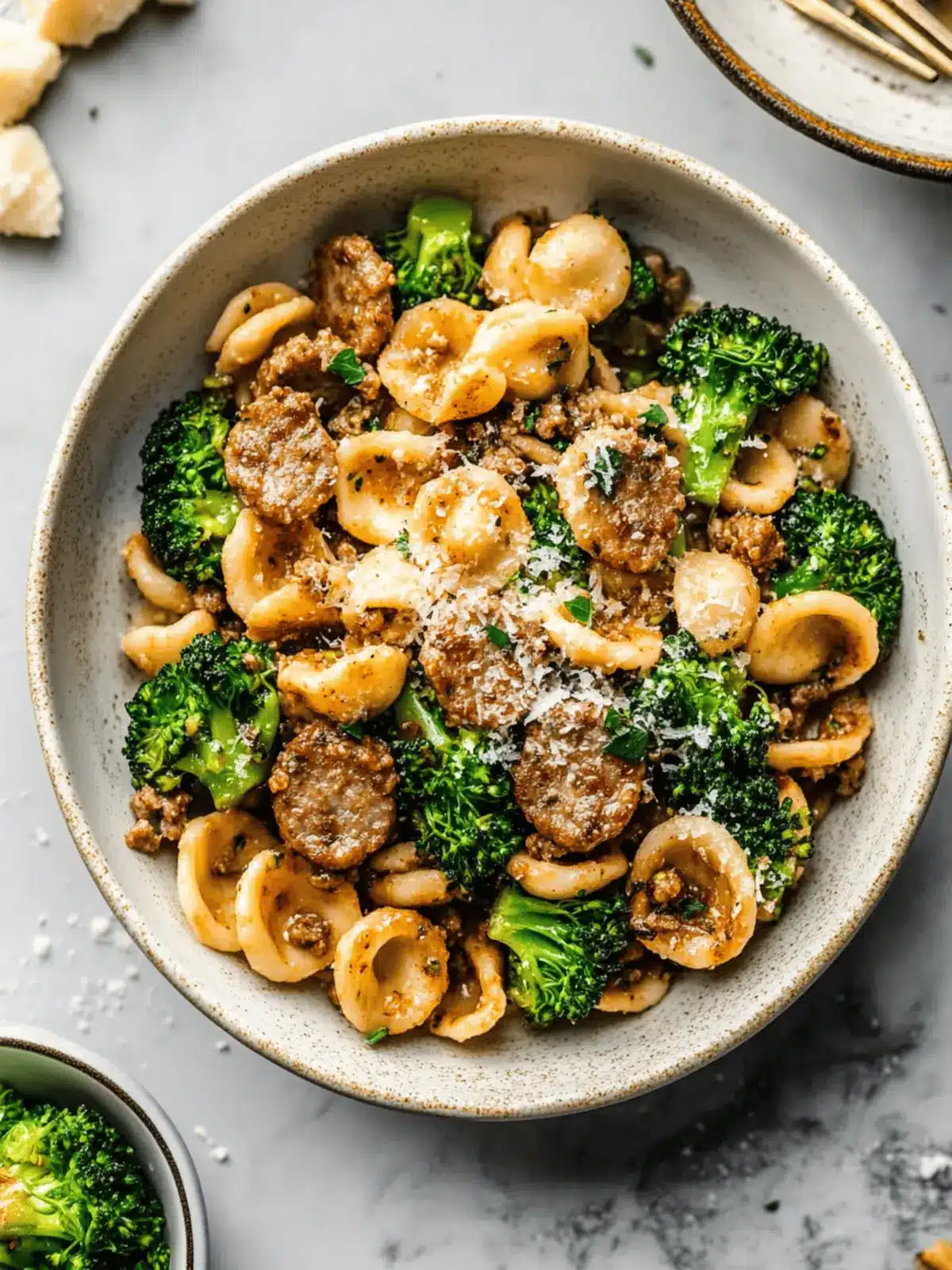 Orecchiette with Sausage and Broccoli Ready in 30 Minutes 3 Orecchiette with Sausage and Broccoli