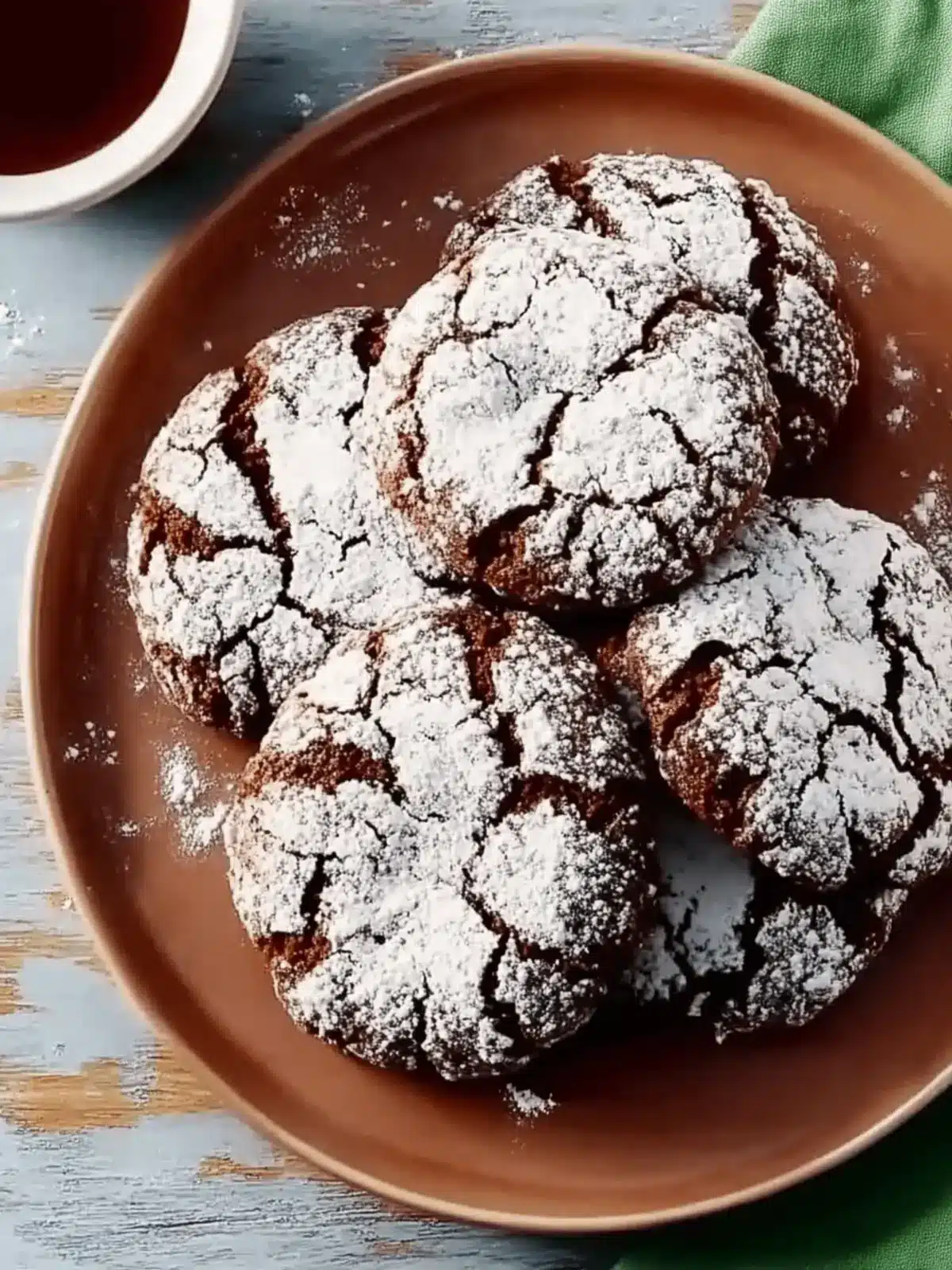 Triple Chocolate Crinkle Cookies: Pure Indulgence in Every Bite 4 Triple Chocolate Crinkle Cookies