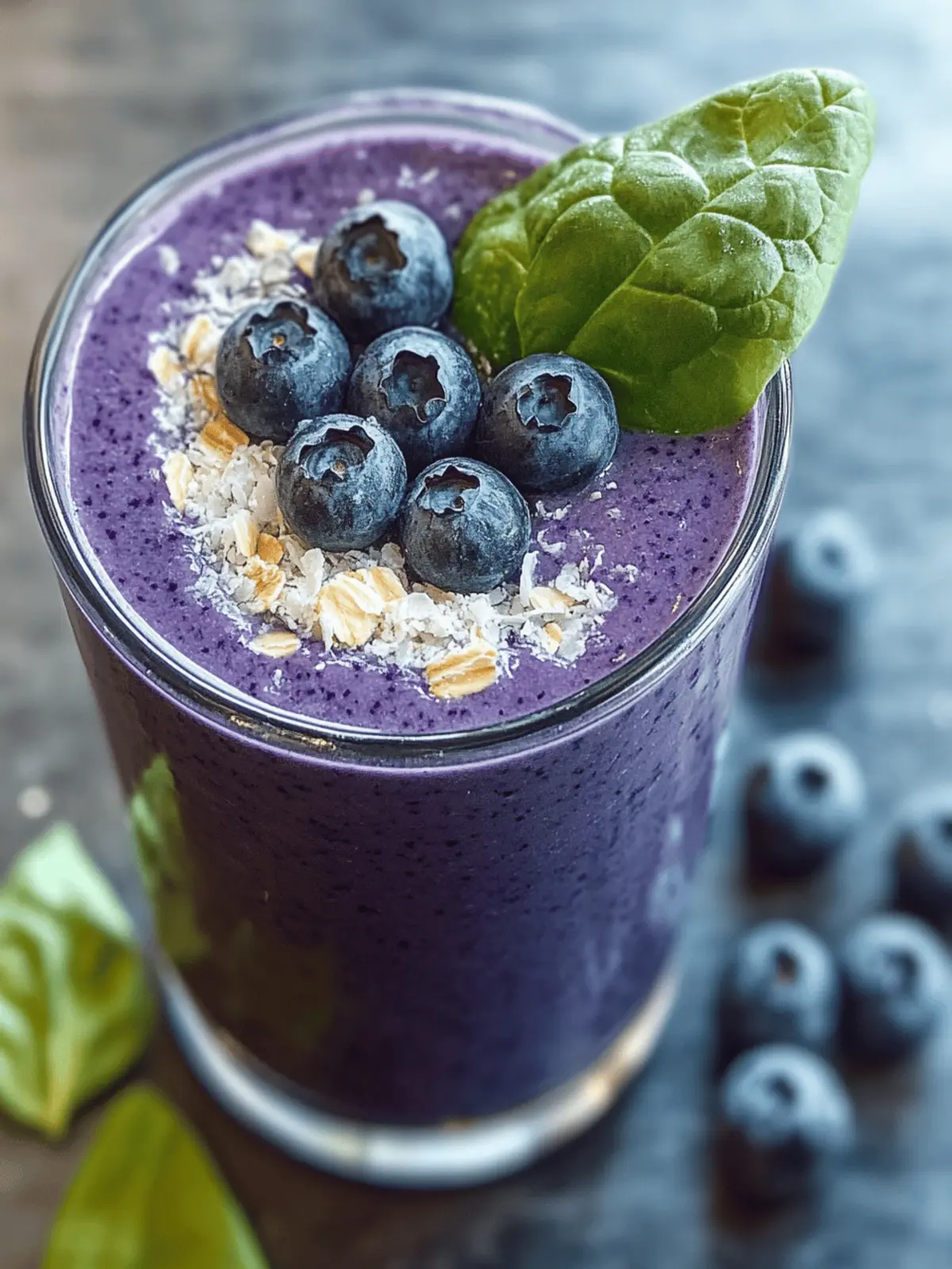 Delicious Blueberry Spinach Smoothie for a Boost of Energy 3 Blueberry Spinach Smoothie