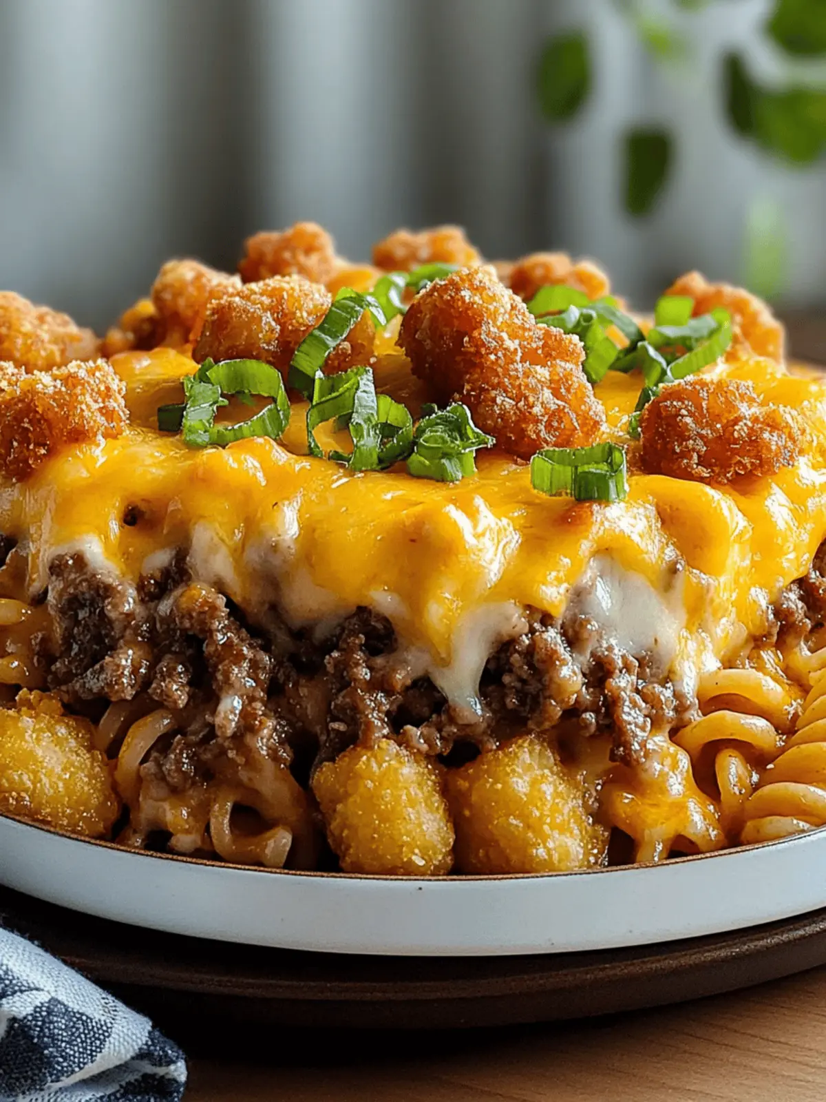 One-Pan Cheeseburger Tater Tot Pasta That Everyone Will Love 2 One-Pan Cheeseburger Tater Tot Pasta