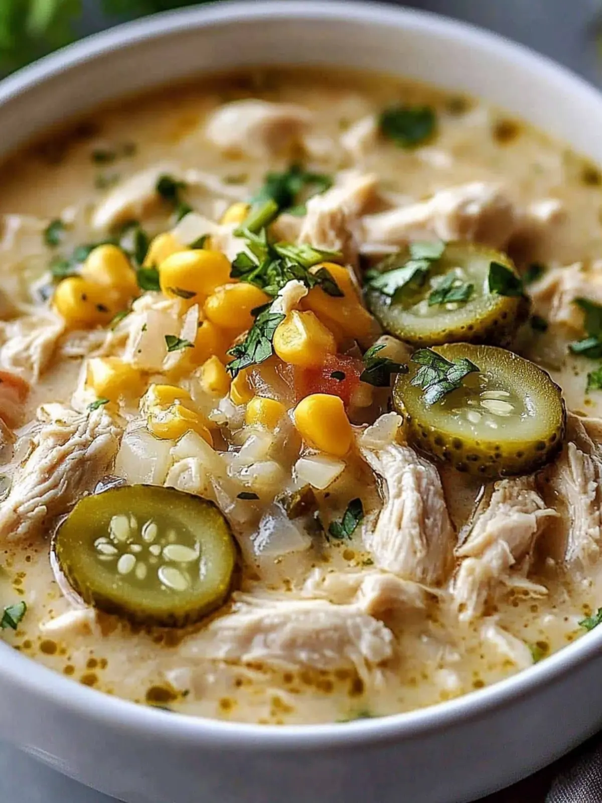 Creamy Pickle White Chicken Chili That Will Wow Your Tastebuds 3 Pickle White Chicken Chili