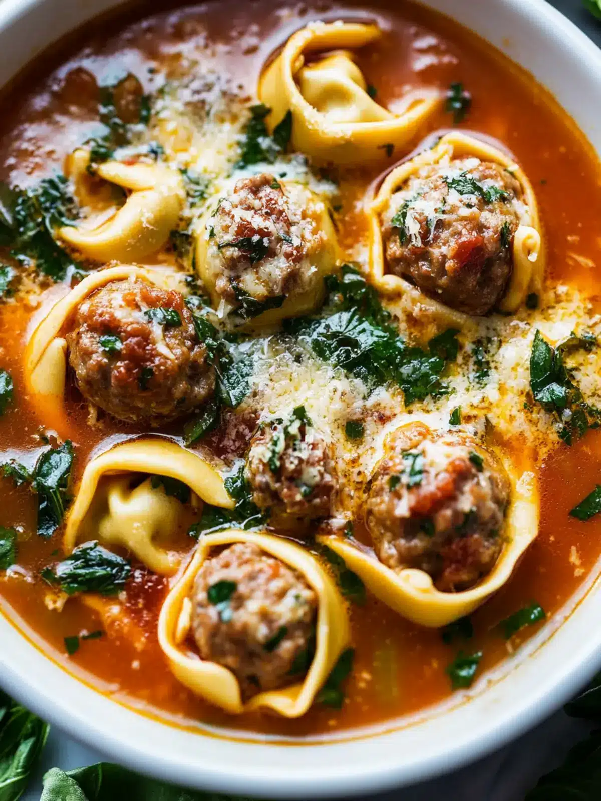Cheesy Meatball Tortellini Soup for Ultimate Cozy Nights 2 Cheesy Meatball Tortellini Soup