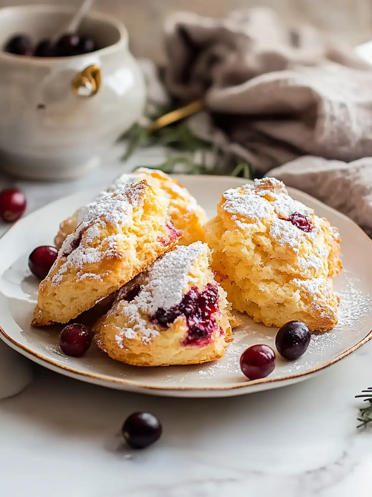 Delicious Cranberry Orange Scones for Cozy Mornings 4 Cranberry Orange Scones