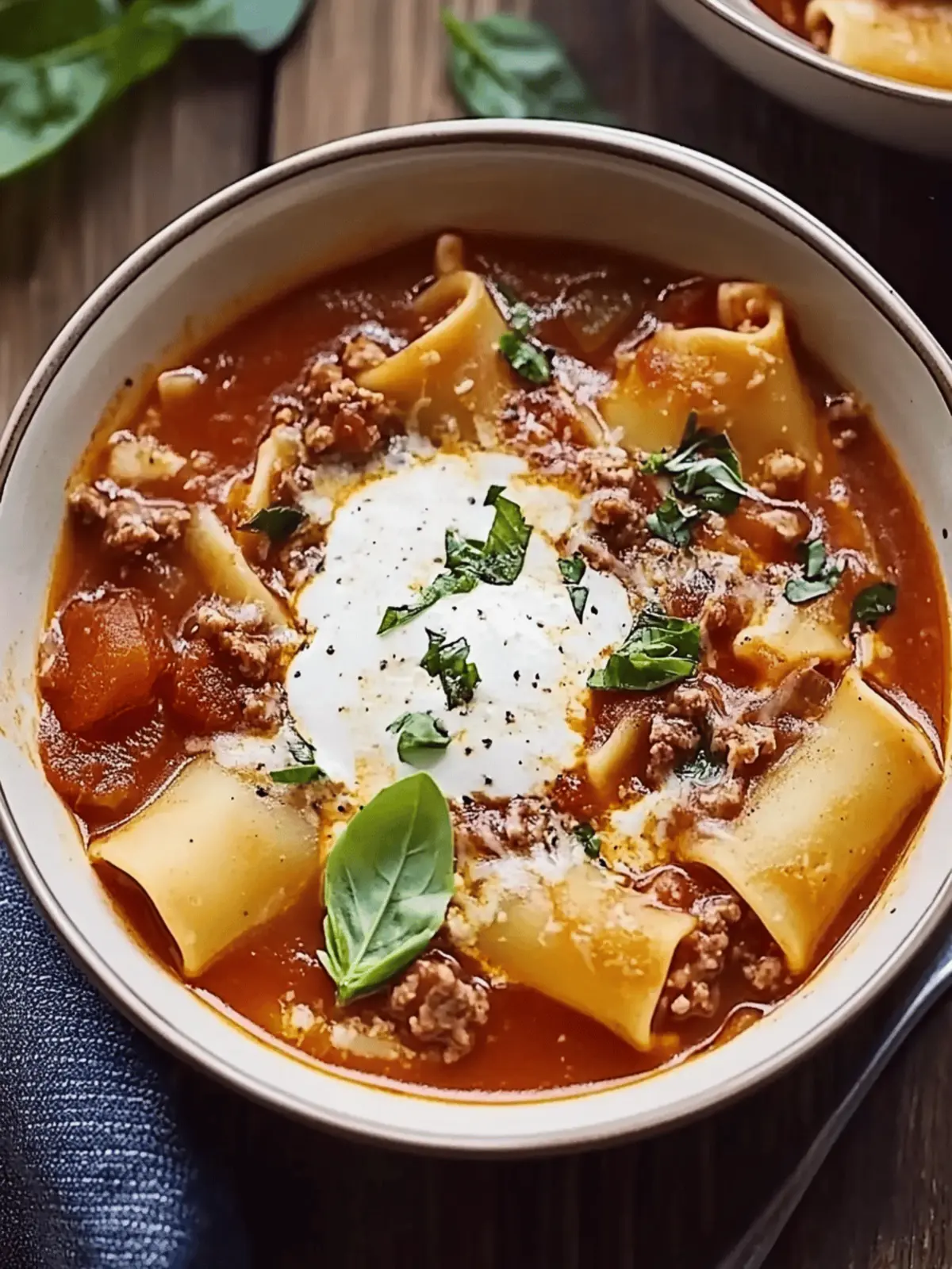 Savory Easy Crockpot Lasagna Soup for Effortless Comfort Cooking 4 Easy Crockpot Lasagna Soup