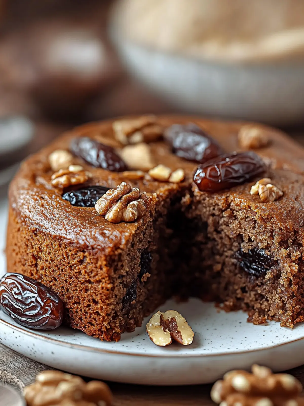 Nutty Date and Walnut Cake with Spices: Pure Comfort Baking 3 Nutty Date and Walnut Cake with a Hint of Warm Spices