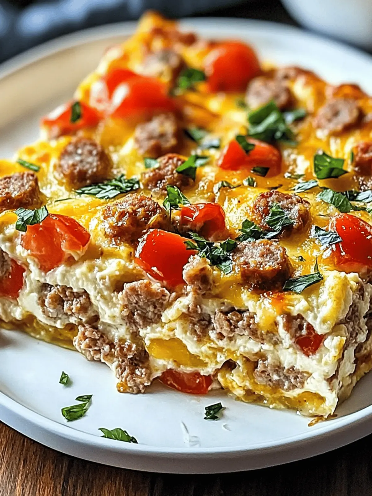 High-Protein Cottage Cheese & Turkey Sausage Casserole Delight 2 High-Protein Cottage Cheese & Turkey Sausage Breakfast Casserole