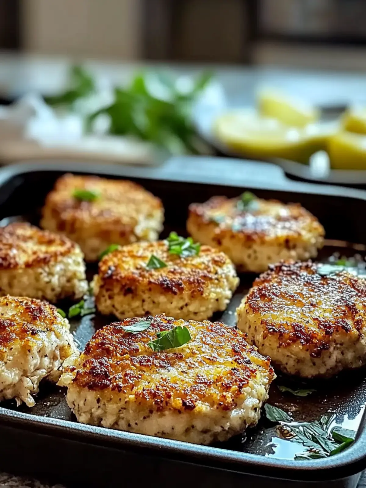 Golden Baked Chicken Rissoles for Guilt-Free Comfort Food 4 Golden Baked Chicken Rissoles