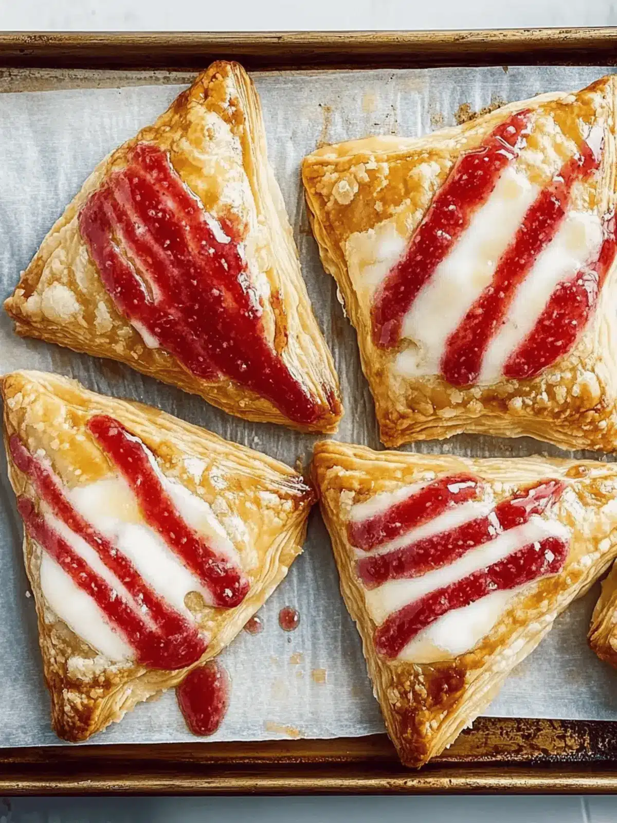 Savory Strawberry Turnovers with Creamy Cheese Bliss Delight 4 Savory Strawberry Turnovers with Creamy Cheese Bliss