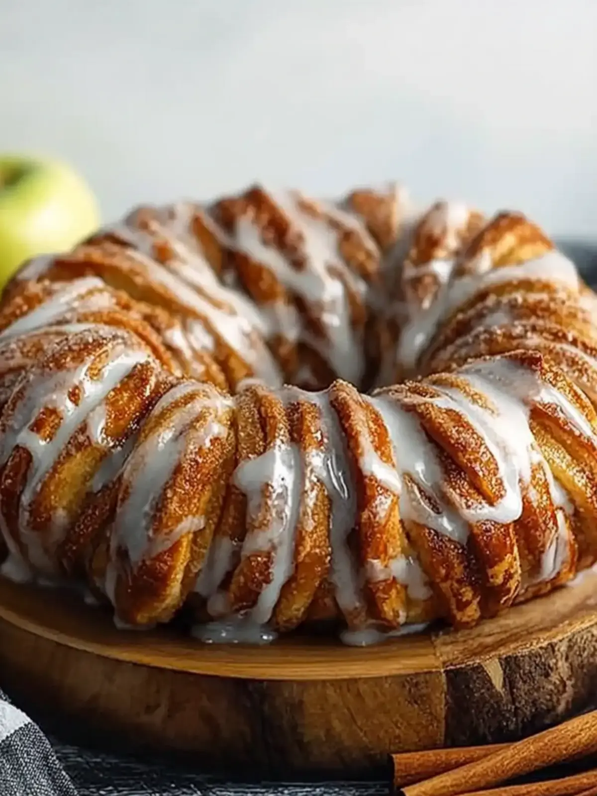 Mouthwatering Apple Cinnamon Kringle with Vanilla Glaze Recipe 2 Apple Cinnamon Kringle with Vanilla Glaze Recipe
