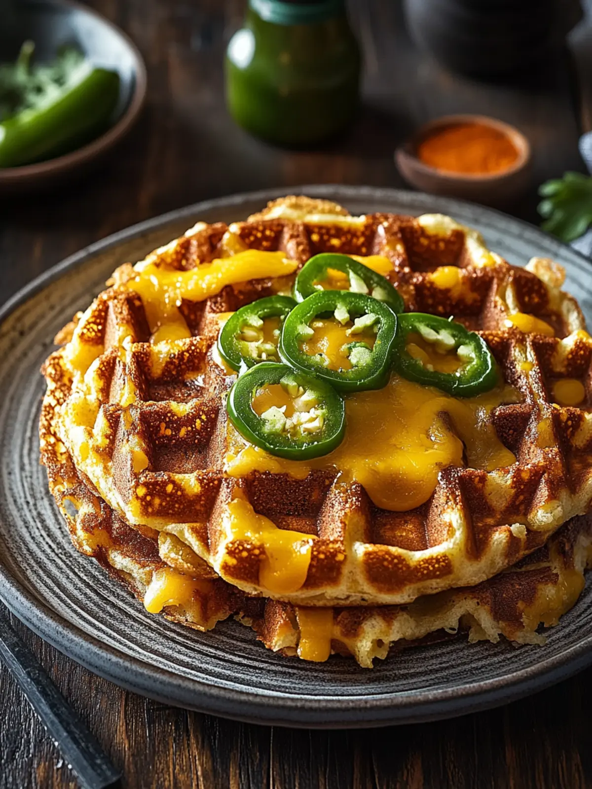Spicy Jalape o Cheddar Chaffles That Will Wow Your Taste Buds 2 Jalape o Cheddar Chaffle