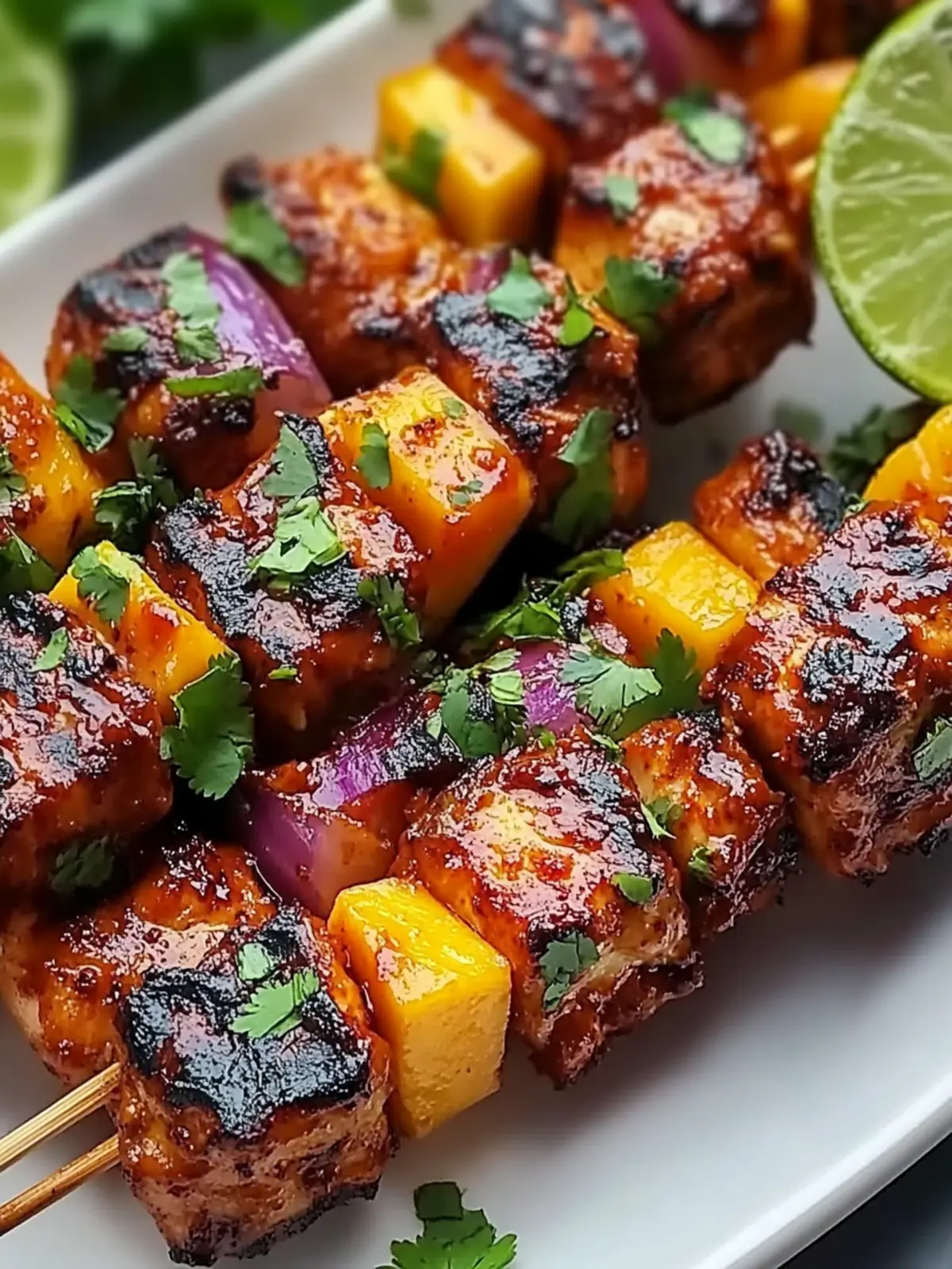 Spicy Mango Habanero Chicken Skewers for Summer Grilling Fun 3 Mango Habanero Chicken Skewers
