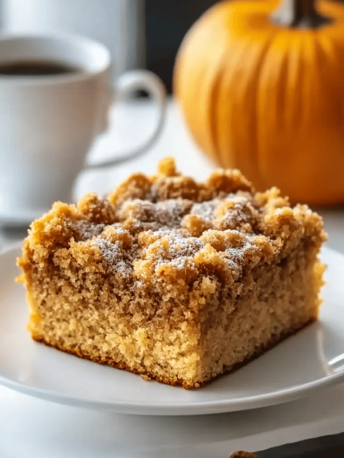Moist Pumpkin Coffee Cake Recipe that's Easy to Bake! 2 Pumpkin Coffee Cake Recipe (Moist, Crumbly & Easy!)