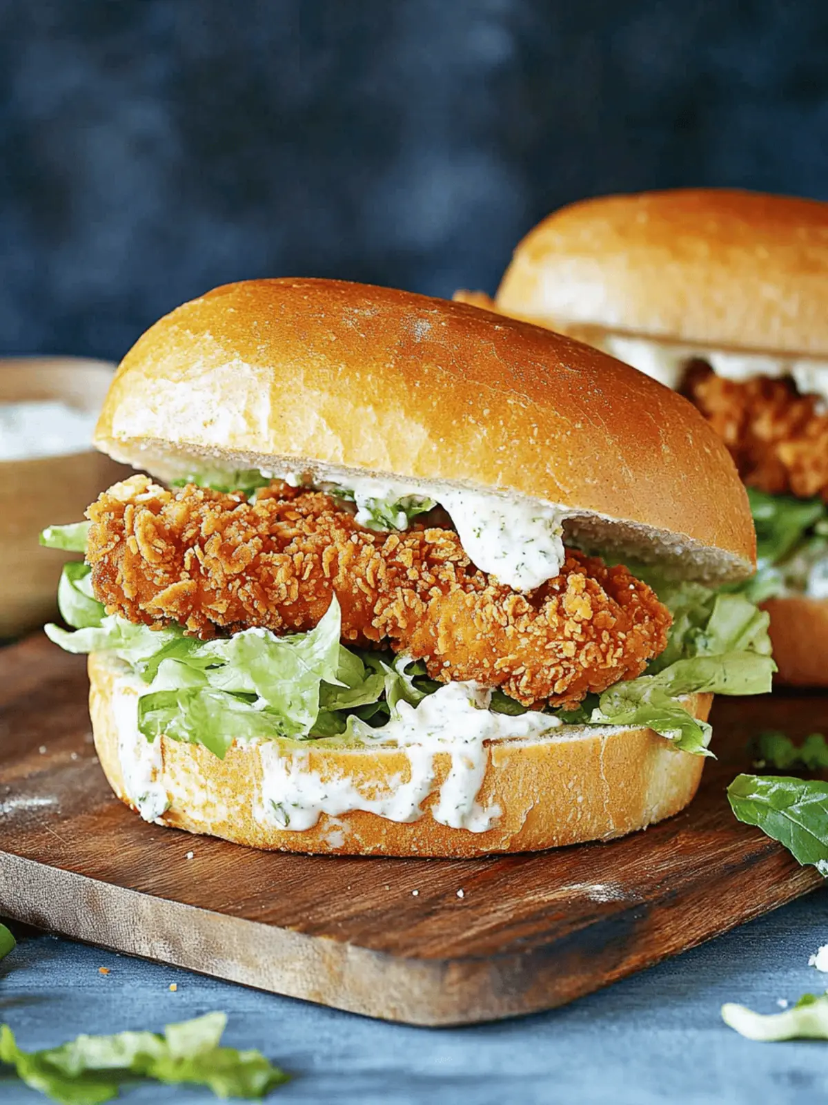 Crispy Chicken Caesar Sandwich: A Flavorful Twist on Classic 2 Crispy Chicken Caesar Sandwich