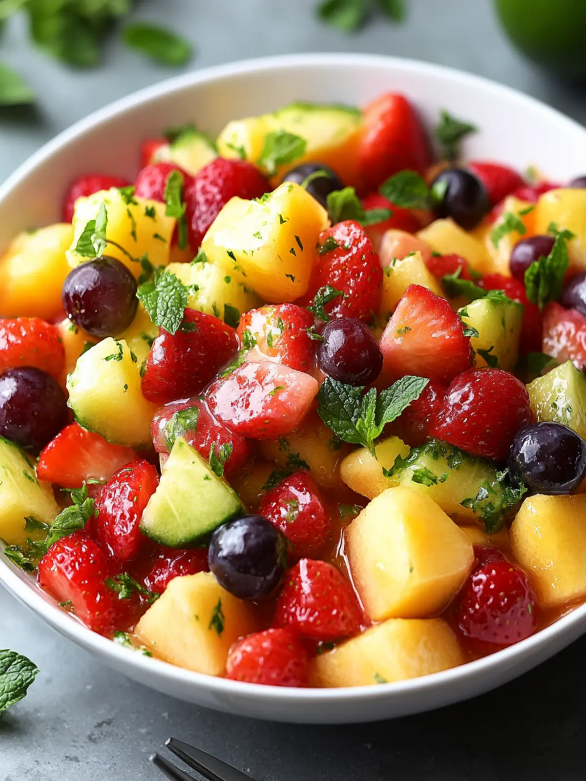 Spring Fruit Salad with Honey Citrus Dressing: Refreshingly Simple 4 Spring Fruit Salad with Honey Citrus Dressing