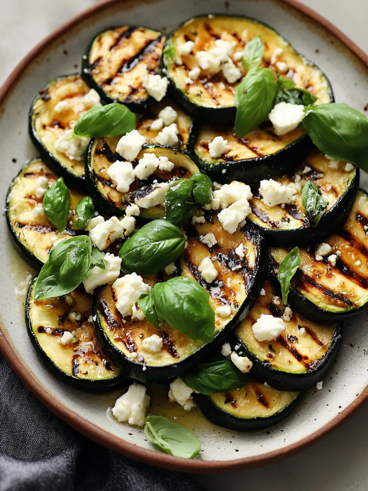 Grilled Zucchini with Feta & Basil: A Perfect Summer Side 2 Grilled Zucchini With Feta & Basil
