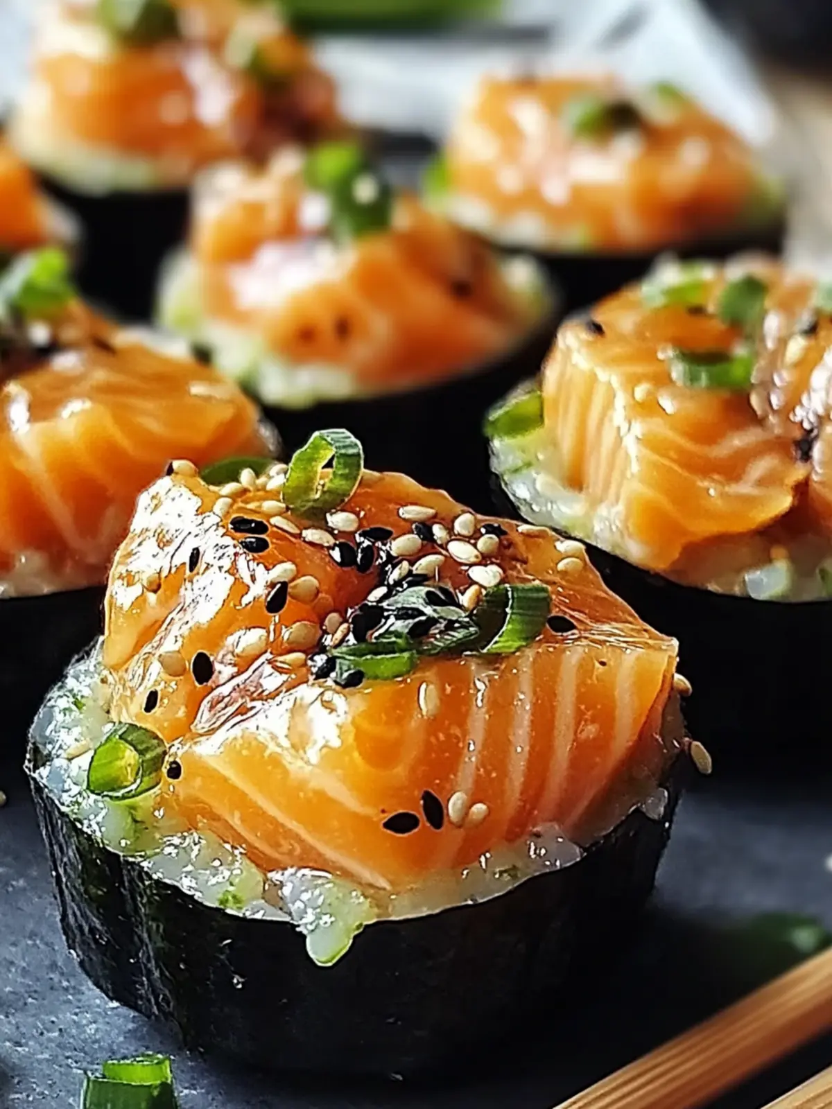 Baked Salmon Sushi Cups: Easy, Crispy & Irresistibly Delicious 4 Baked Salmon Sushi Cups