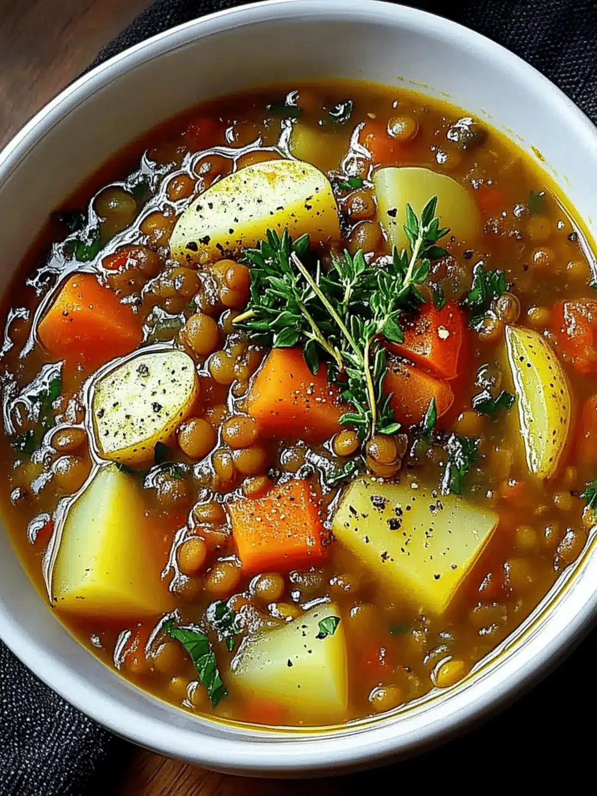 Hearty Lentil and Potato Soup for a Cozy Night In 3 Hearty Lentil and Potato Soup
