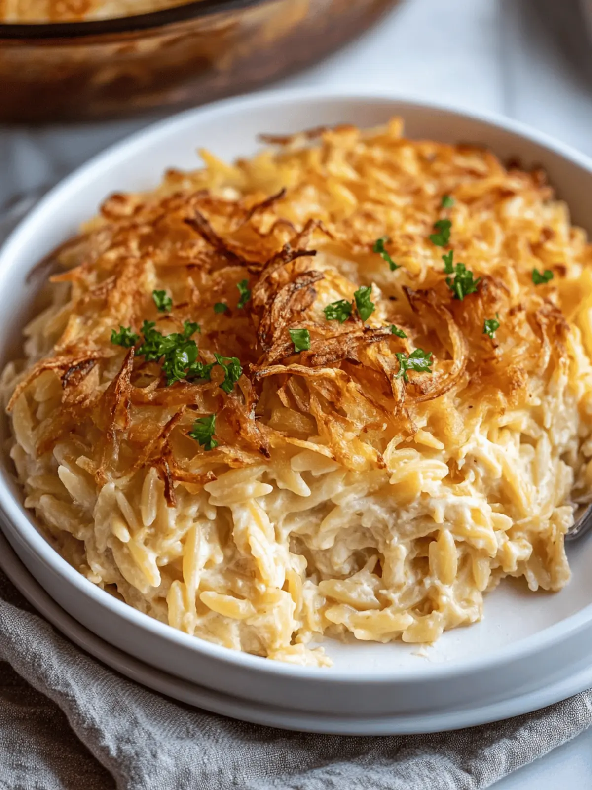 French Onion Orzo Bake: Comfort Food with a Twist 3 French Onion Orzo Bake