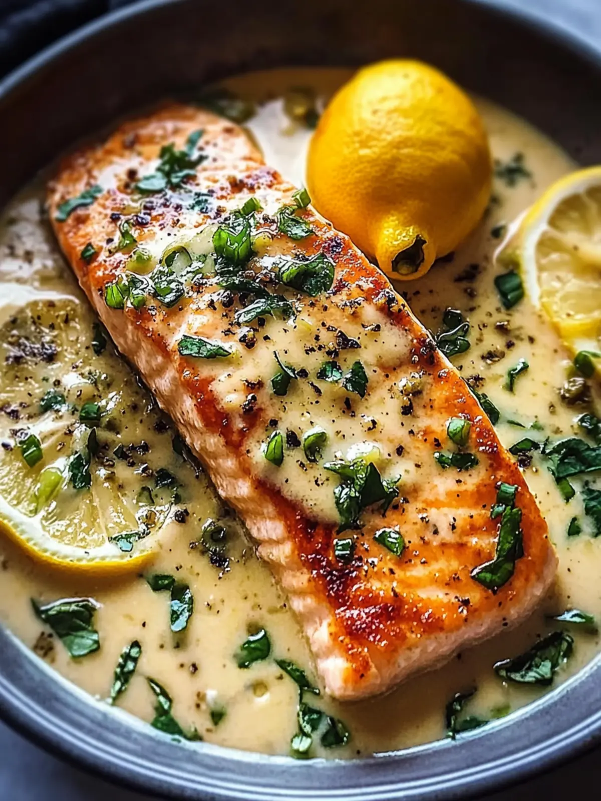 Creamy Lemon Garlic Salmon Piccata for Blissful Weeknight Dinners 2 Creamy Lemon Garlic Salmon Piccata