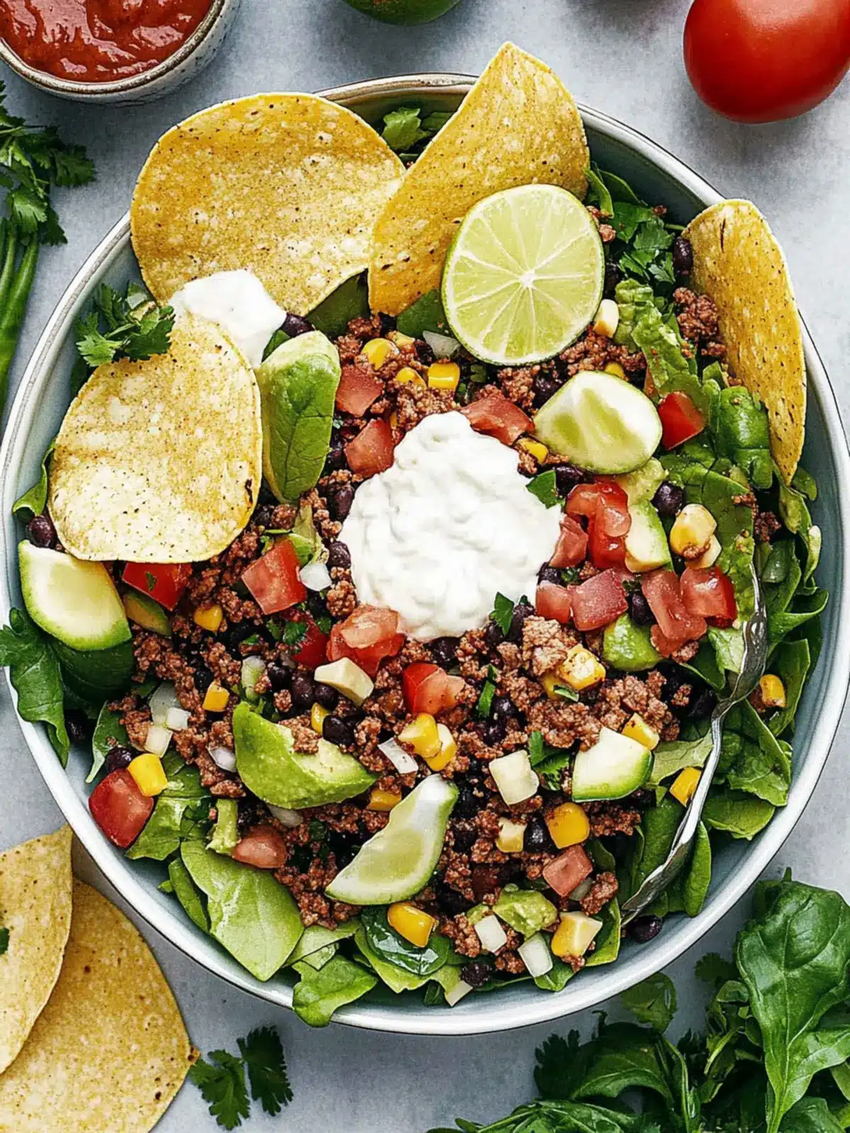 Vibrant Taco Salad Recipe for Healthy Summer Nights 3 Taco Salad