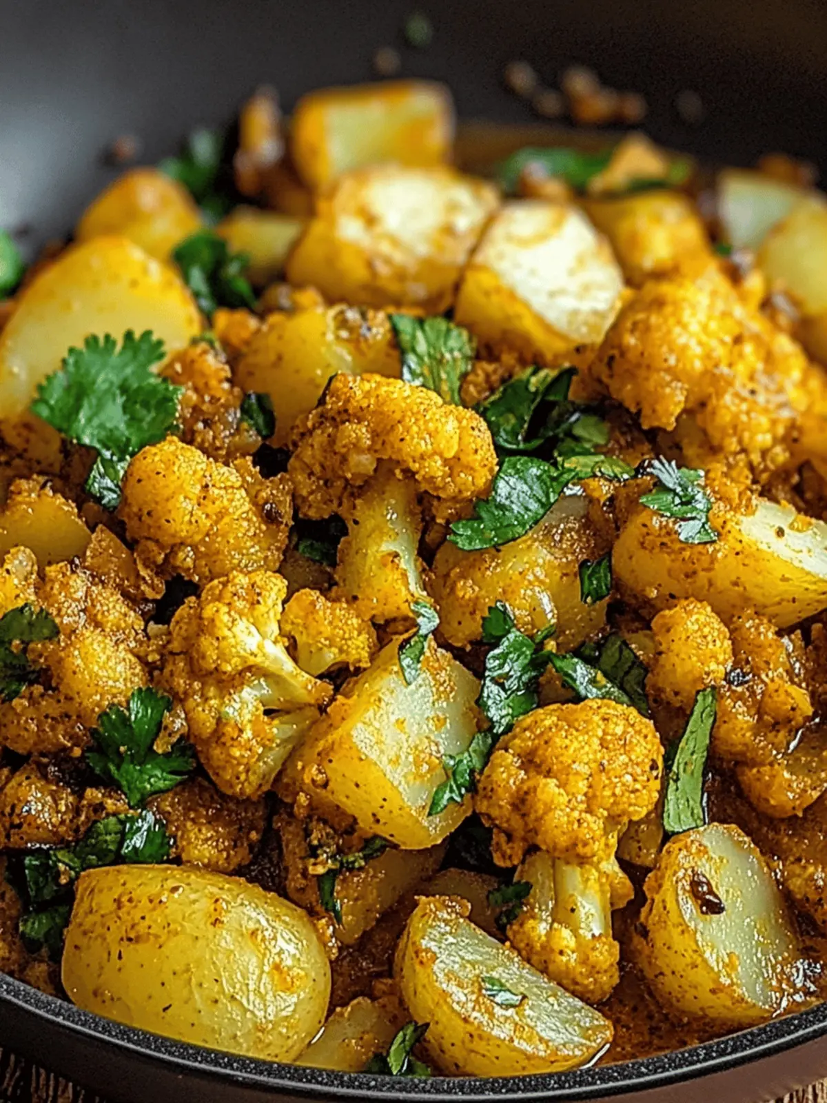 Aloo Gobi: Wholesome Indian Spiced Potatoes & Cauliflower Delight 2 Aloo Gobi (Indian Spiced Potatoes and Cauliflower)