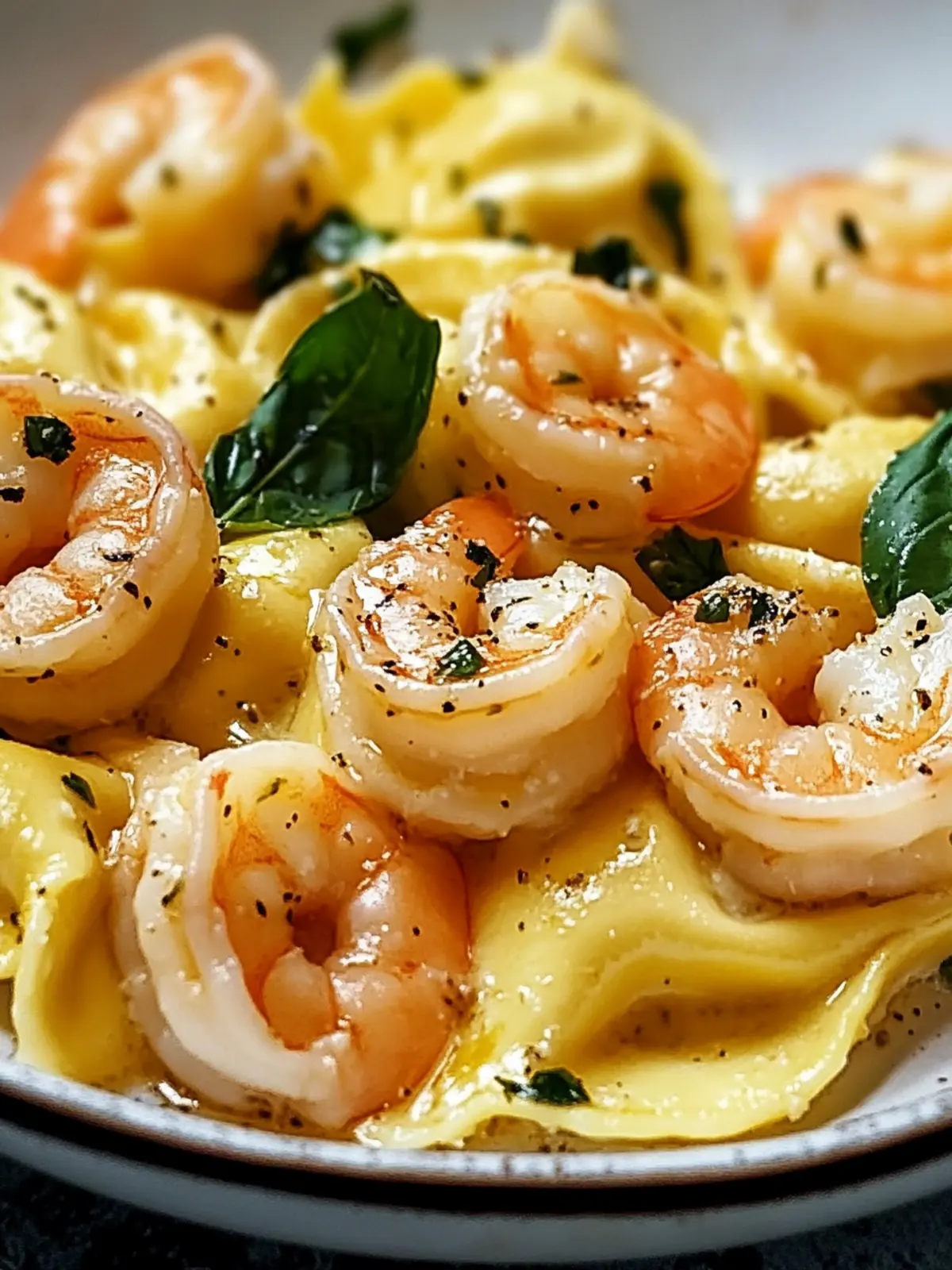 Shrimp Tortellini with Garlic Sauce: A Creamy Comfort Dish 3 Shrimp Tortellini with Garlic Sauce
