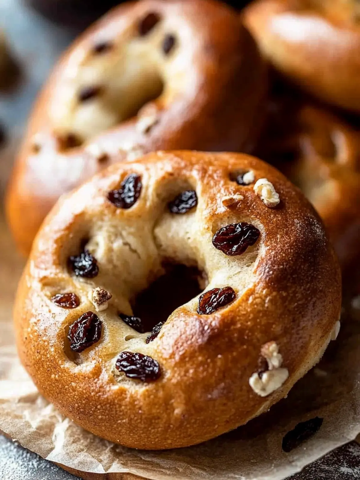 Homemade Cinnamon Raisin Bagels for a Cozy Morning Delight 2 Cinnamon Raisin Bagels