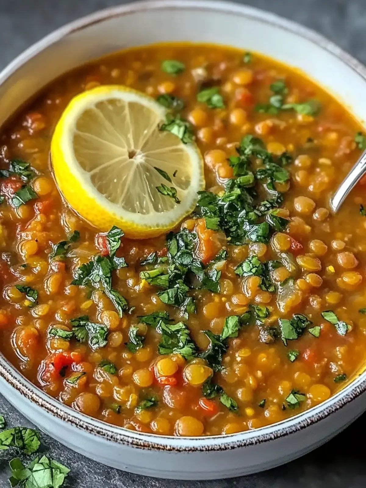 High Fiber Lebanese Lemon Lentil Soup for Cozy Nights 3 High Fiber Lebanese Lemon Lentil Soup