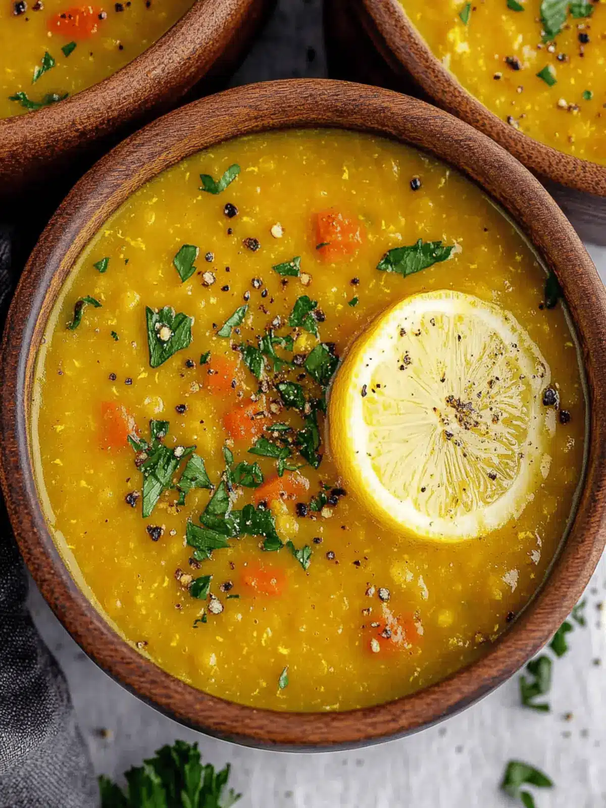 Healthy Vegan Lemon Lentil Soup with Turmeric You'll Love 2 Vegan Lemon Lentil Soup with Turmeric