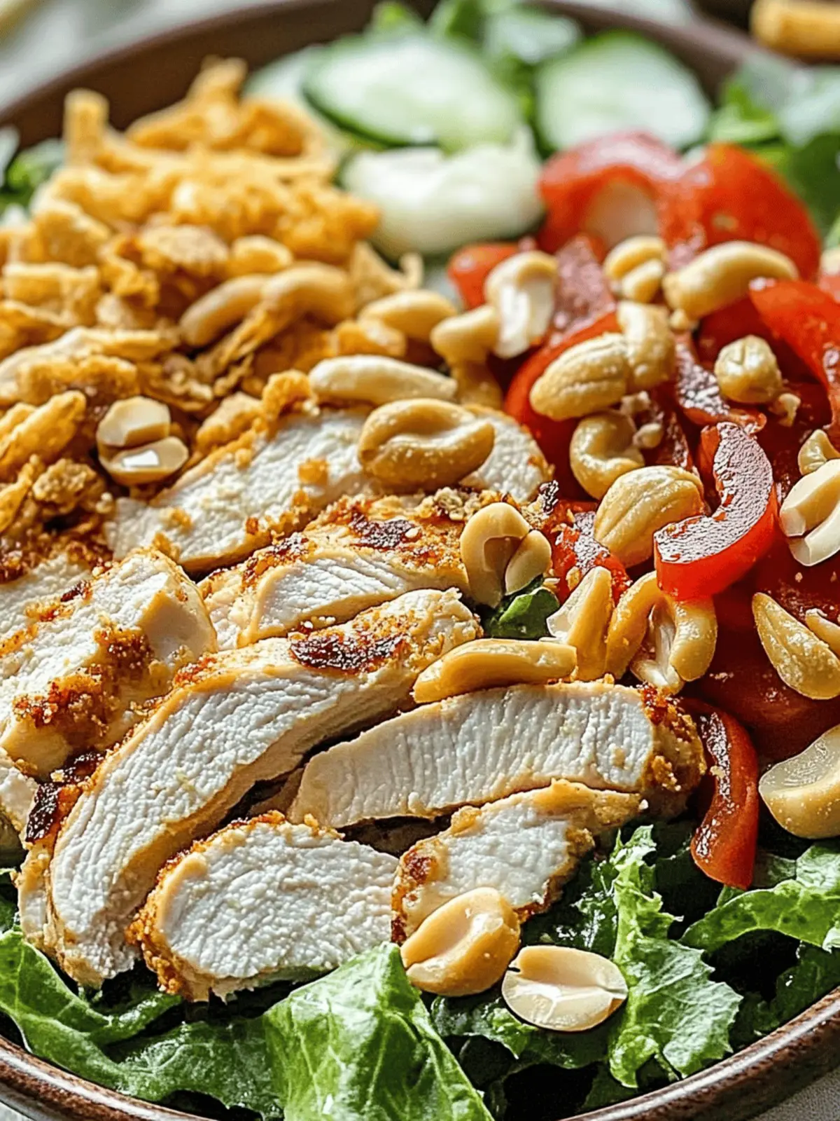 Savor the Flavor: Chicken Cashew Crunch Salad Awaits 4 Chicken Cashew Crunch Salad