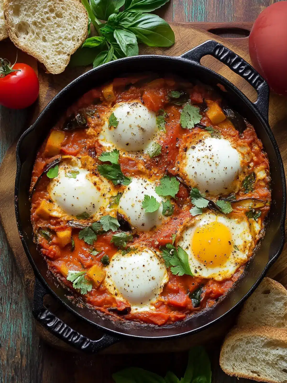 Spicy Eggplant Shakshuka: A One-Pan Flavorsome Delight 4 Spicy Eggplant Shakshuka