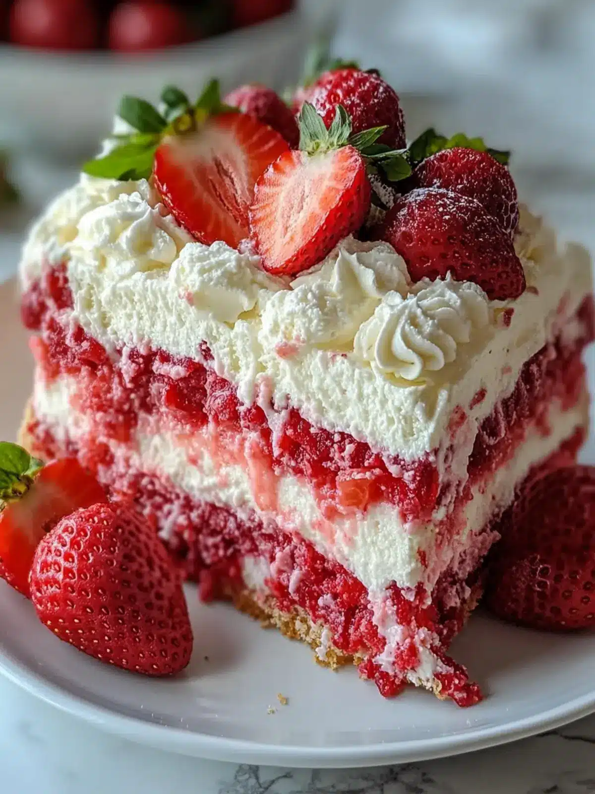 Irresistible Strawberry Earthquake Cake That Steals the Show 4 Strawberry Earthquake Cake