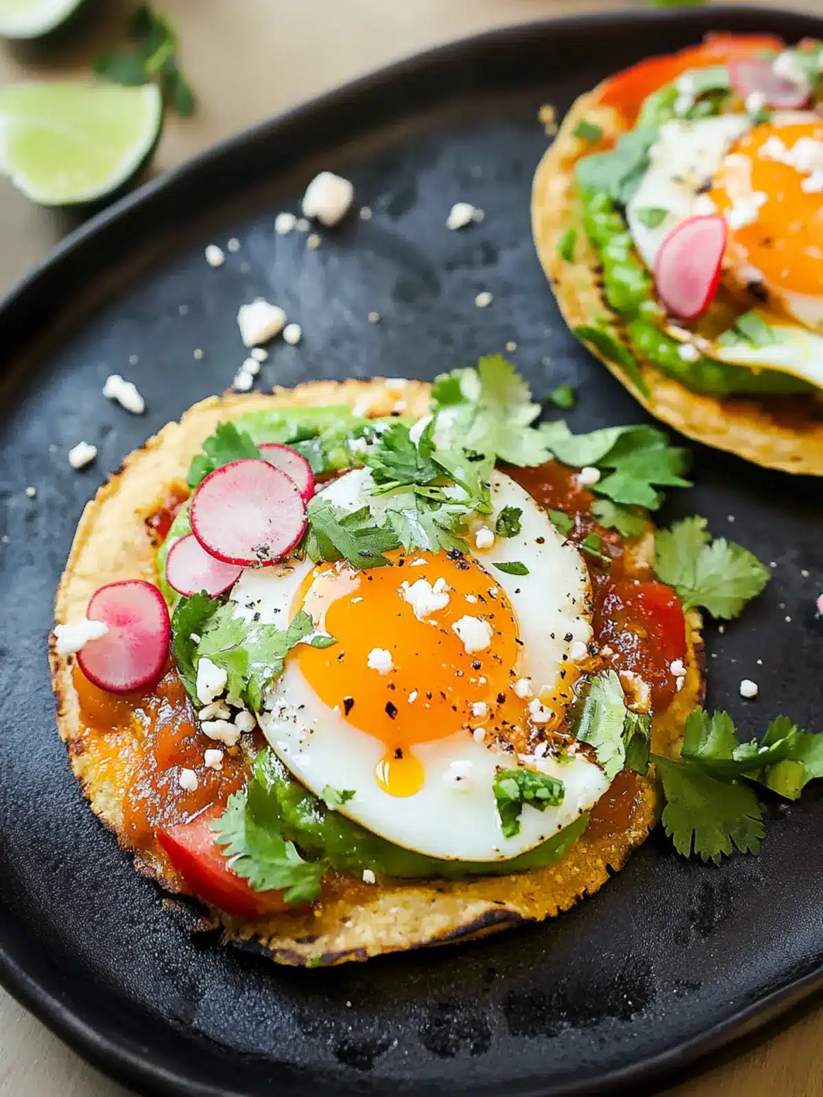 Chili Oil Egg Breakfast Tostadas for a Flavorful Morning Boost 2 Chili Oil Egg Breakfast Tostadas