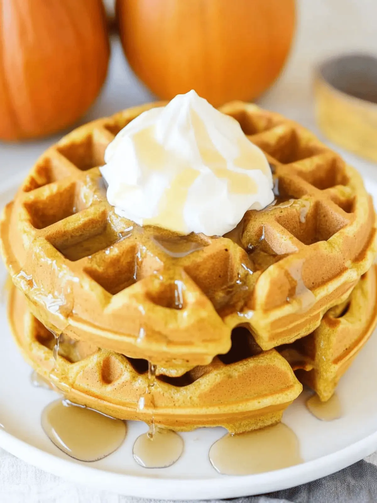 Irresistibly Light Pumpkin Waffles for Cozy Fall Mornings 4 Pumpkin Waffles