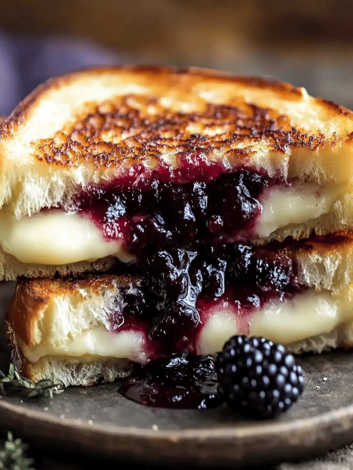 Gourmet Brie and Blackberry Jam Grilled Cheese Made Easy 3 Brie and Blackberry Jam Grilled Cheese