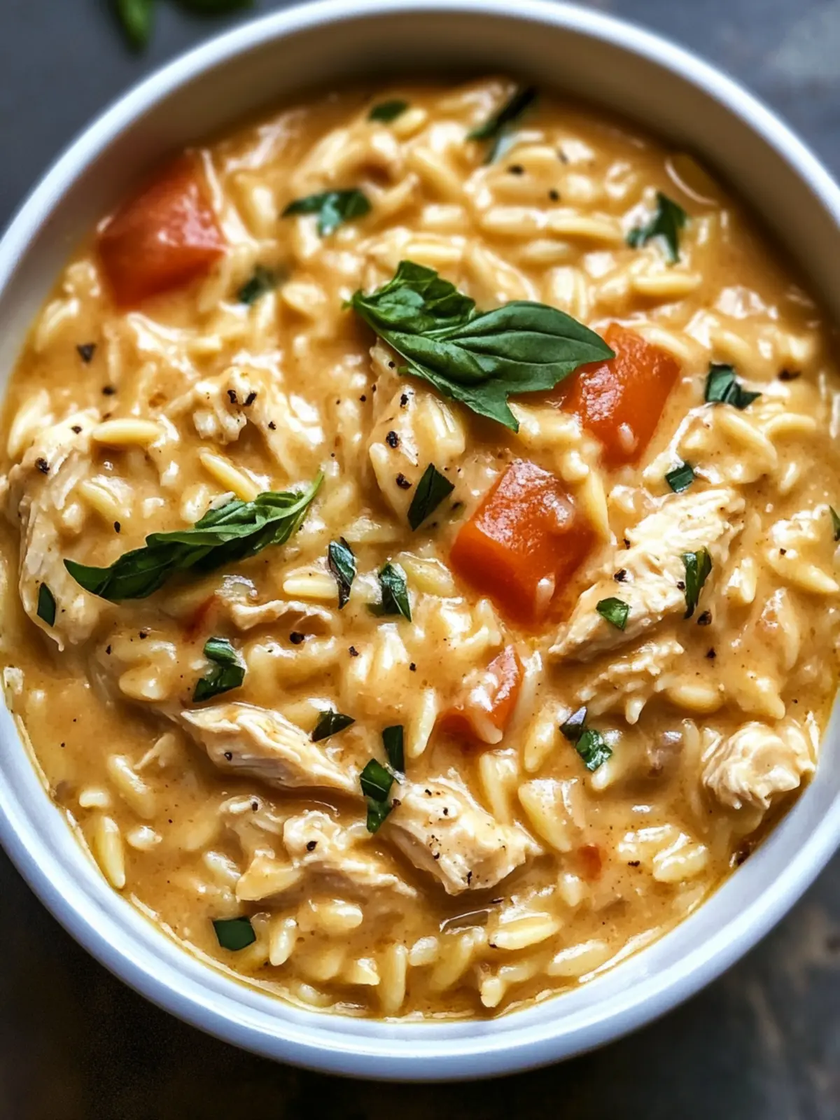 Slow Cooker Creamy Tuscan Chicken Orzo You ll Crave Every Night 4 slow cooker creamy tuscan chicken orzo