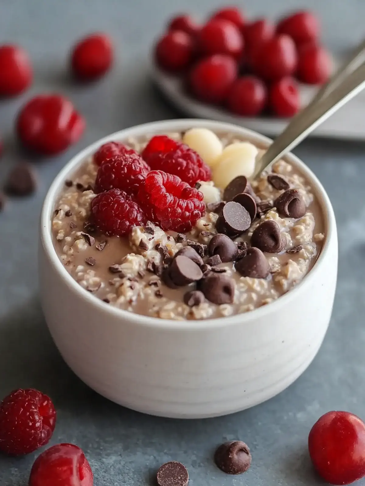 Delicious Cherry Chocolate Chip Protein Overnight Oats Recipe 4 Cherry Chocolate Chip Protein Overnight Oats