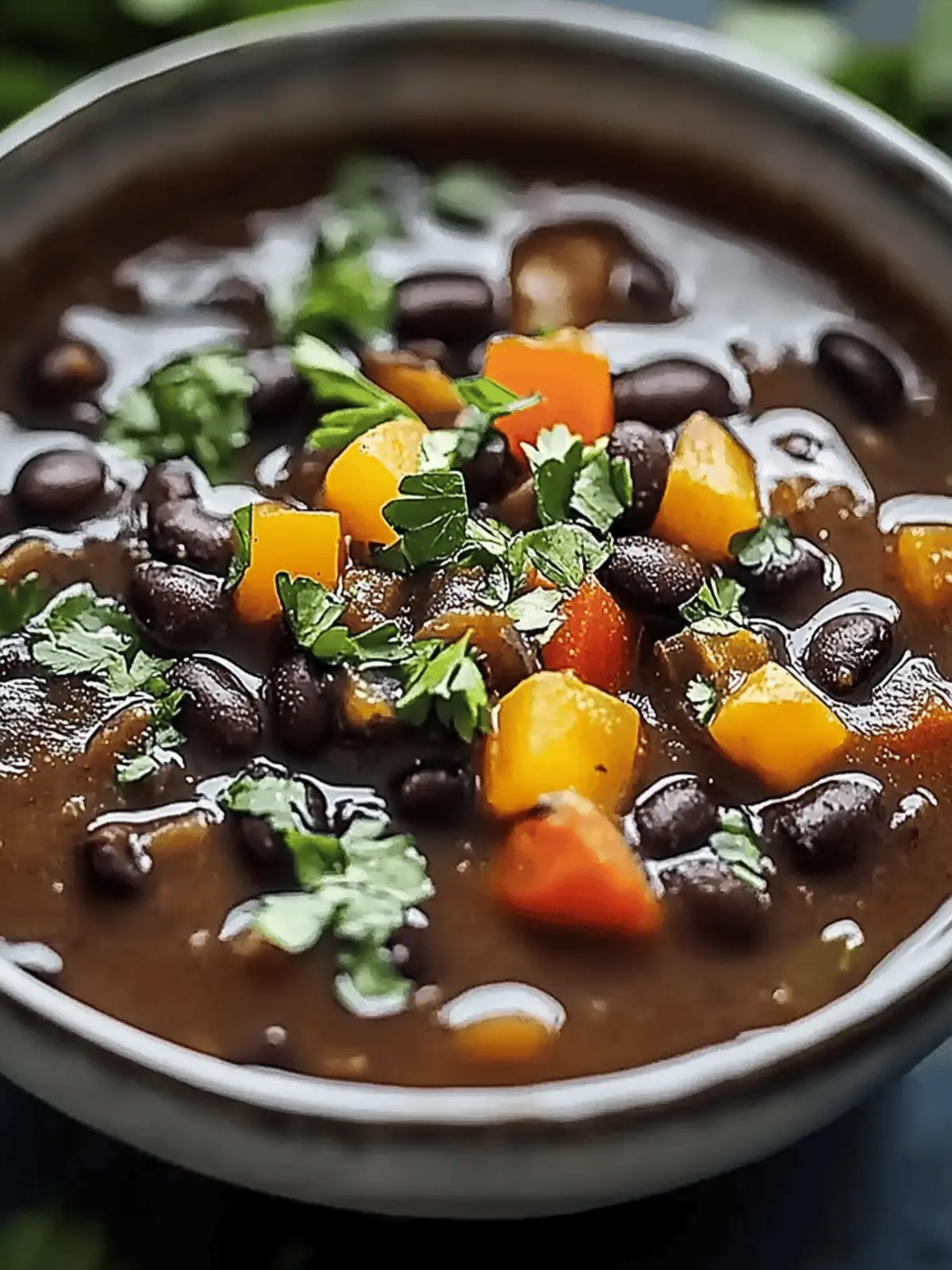 Hearty Black Bean Soup: A Vegan Delight in Every Bite 3 black bean soup